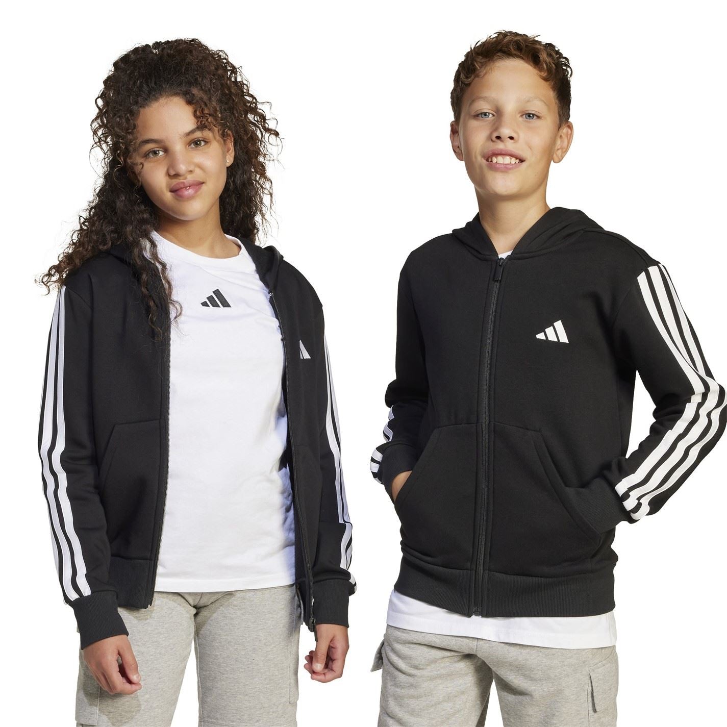 adidas Essentials 3 Stripes Hoodie Kids