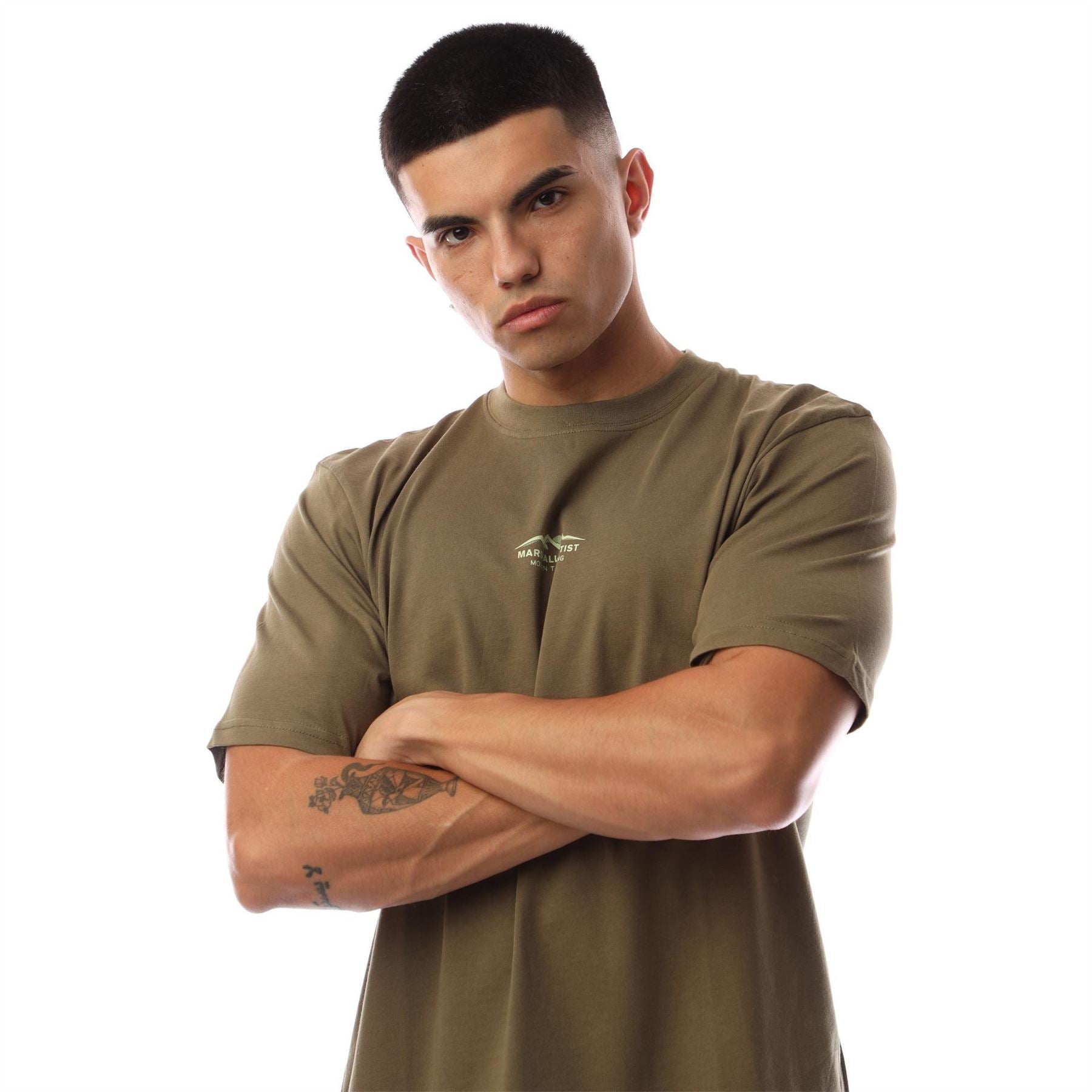 Marshall Artist Printed Logo Crew Neck Short Sleeve Jersey T-Shirt