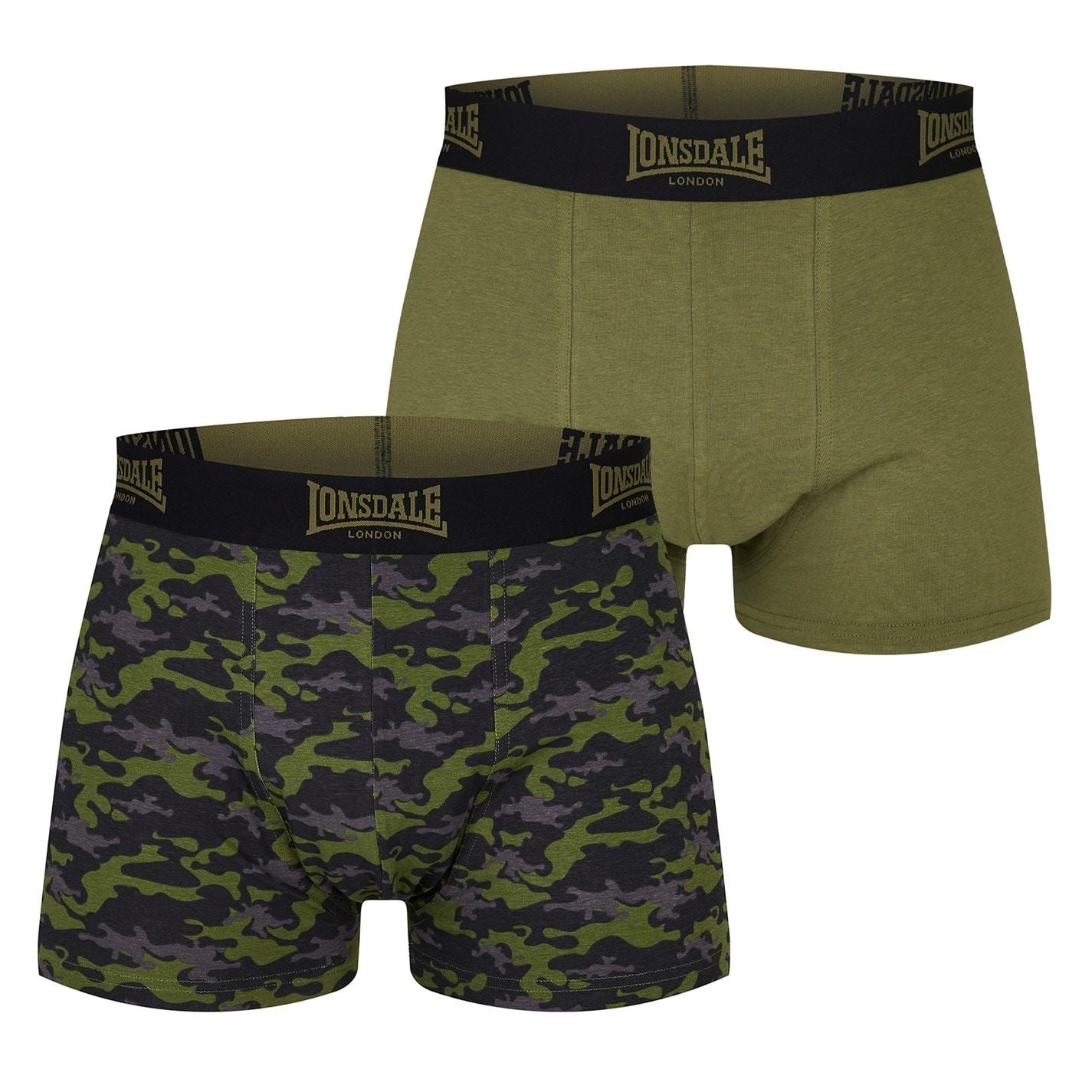 Lonsdale Mens 2 Pack Trunk
