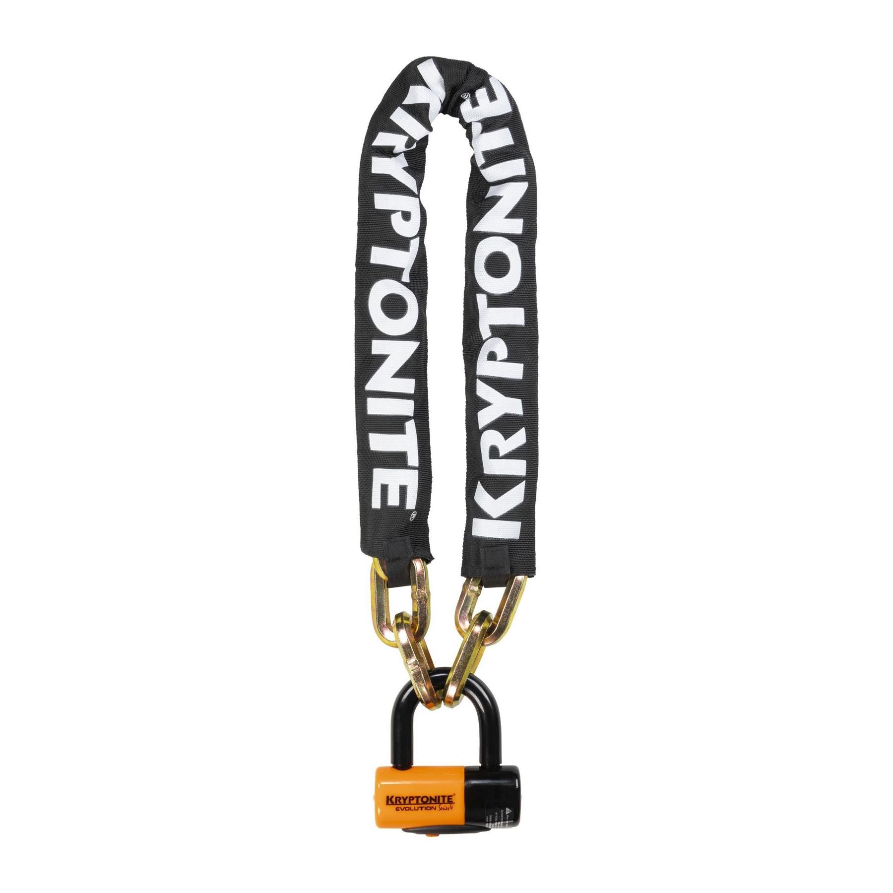 Kryptonite York Chain (12 Mm 100 Cm)   W  Evo Series 4 Disc Lock 14mm Sold Secure Gold