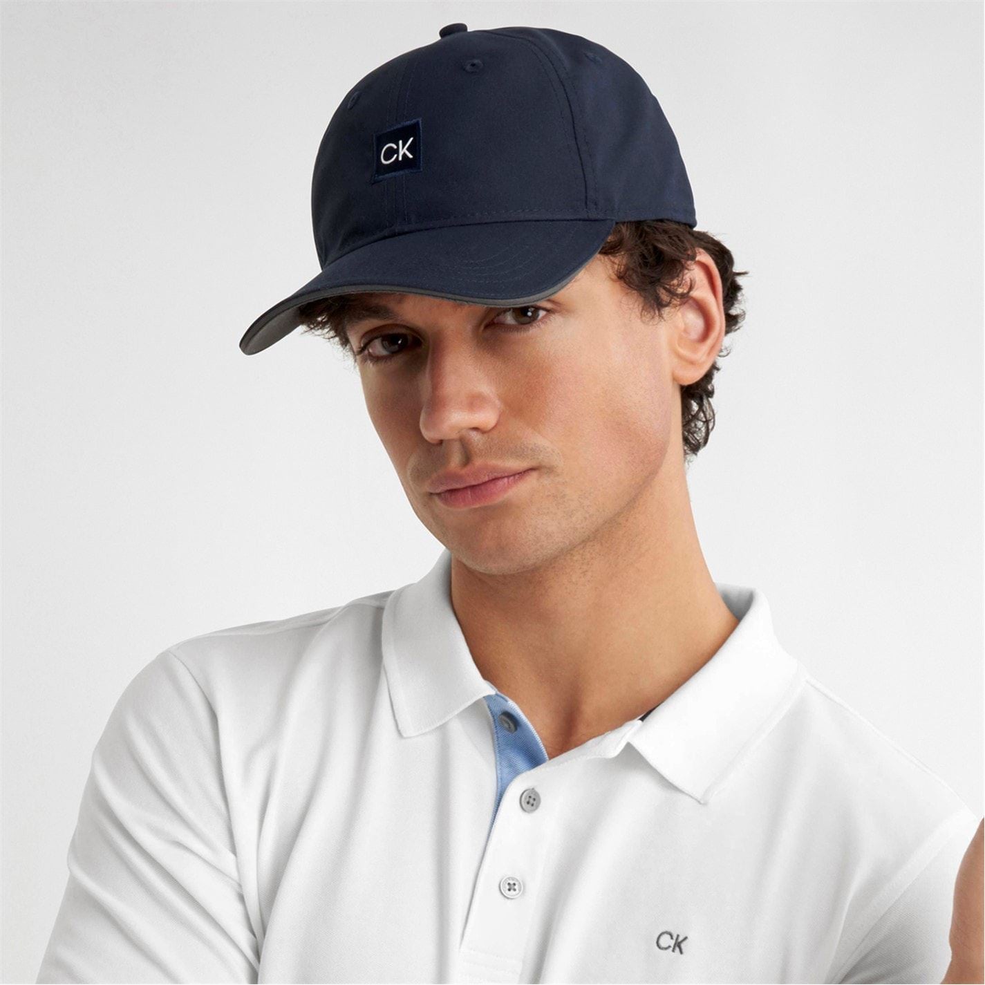 Calvin Klein Golf Curved Brim Adjustable Dad Cap