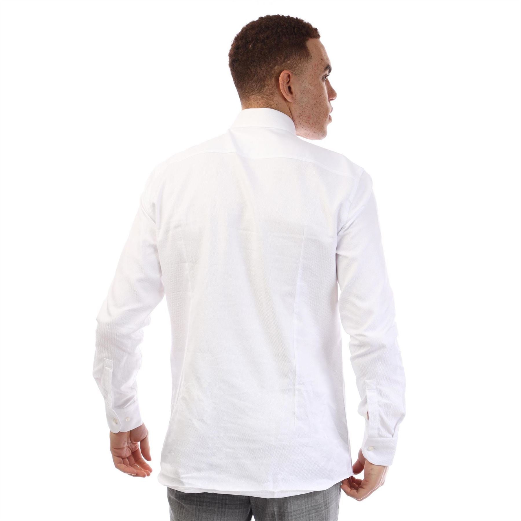 Boss H Hank Spread Long Sleeve Oxford Shirt