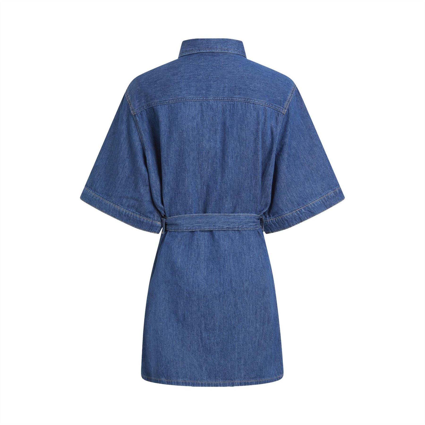 Calvin Klein Jeans Boxy Collared Neck Mini Shirtdress