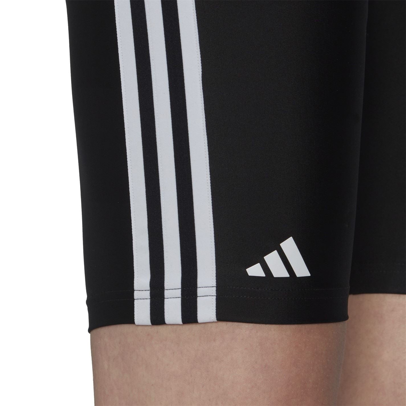adidas Mens Primeblue 3 Stripes Swim Jammer