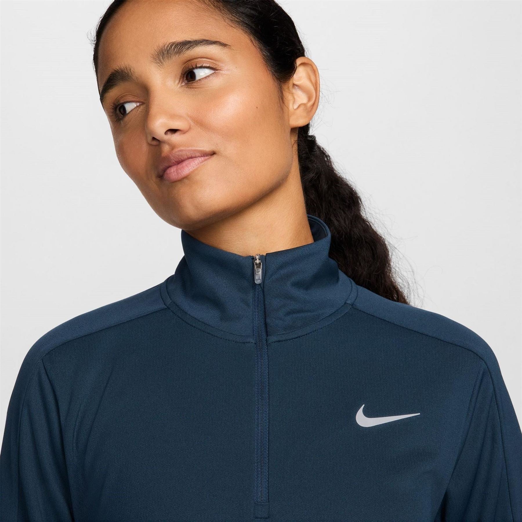 Nike Womens Pacer Long Sleeve 1 2 Zip Running Top
