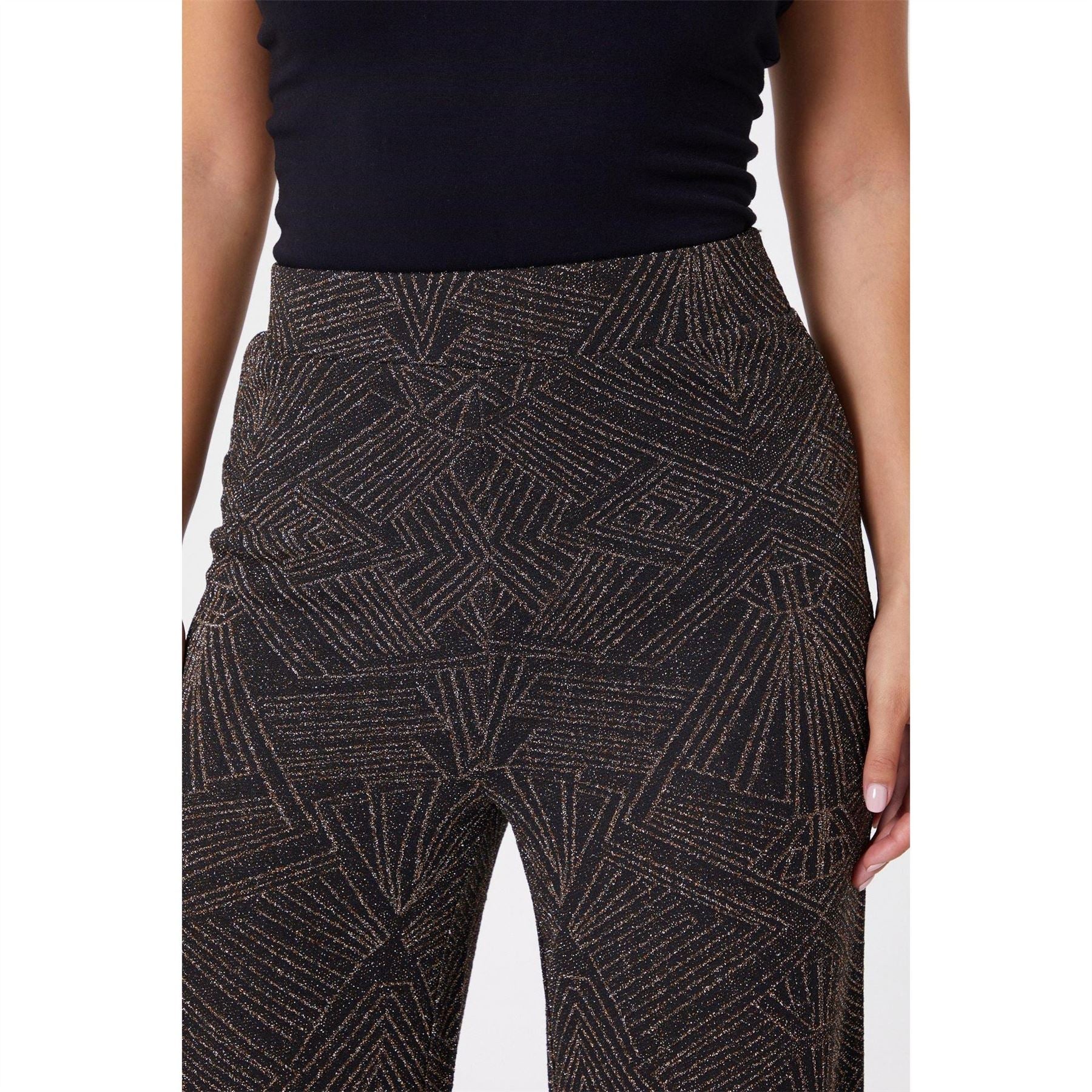 Be You Lurex Straight Leg Trouser
