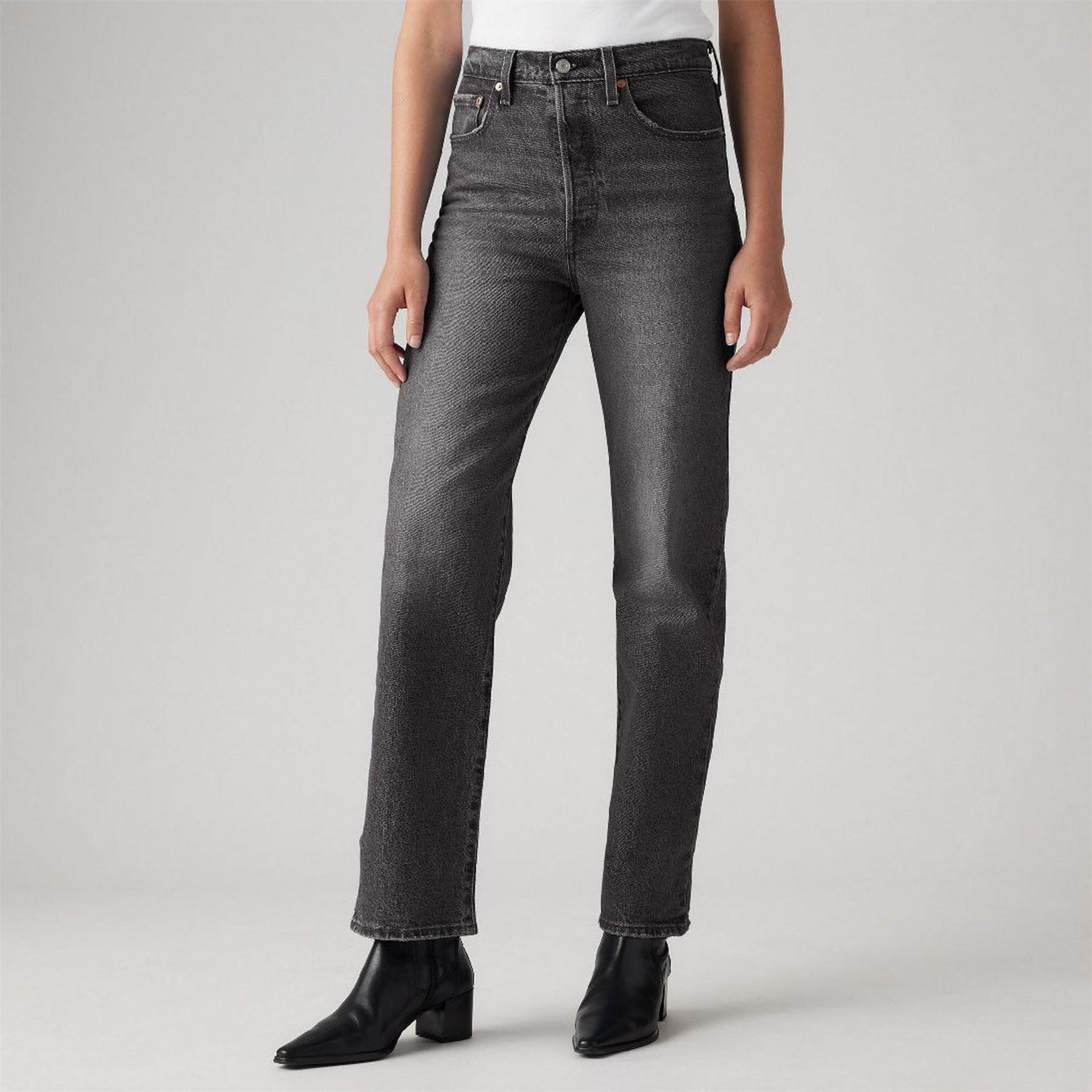 Levis Ribcage High Rise Straight Leg Jeans
