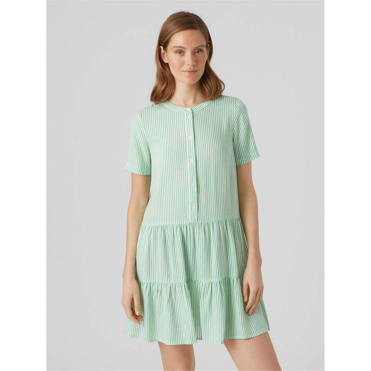 Vero Moda Bumpy Collared Neck Knee Length Dress