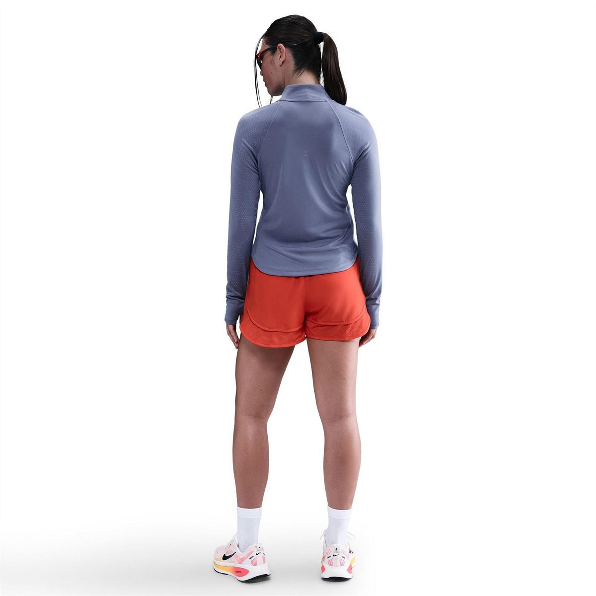Nike Tech Mock Zip Neck Long Sleeve Athletic Top