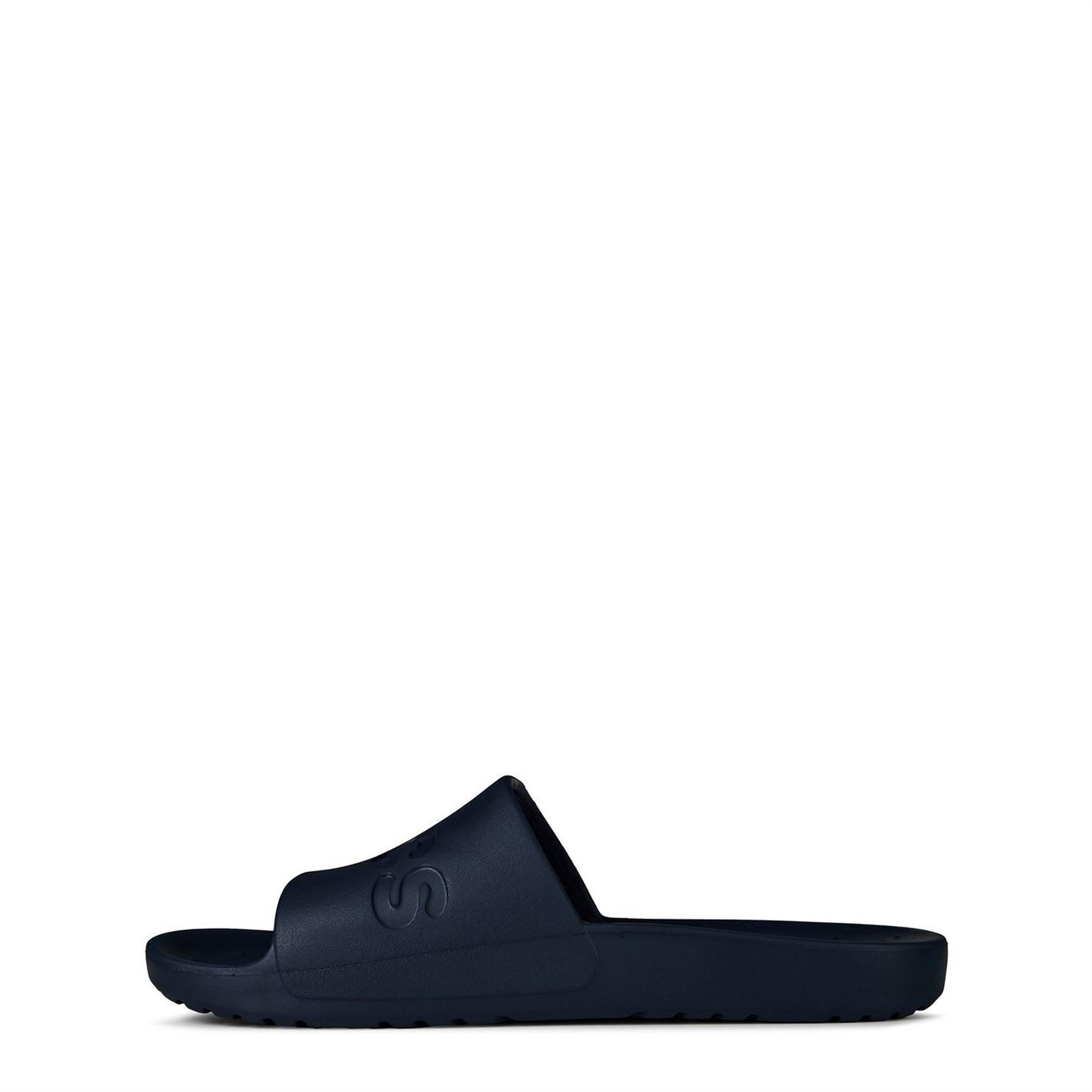 Crocs Logo Print Open Toe Flat Heel Slides