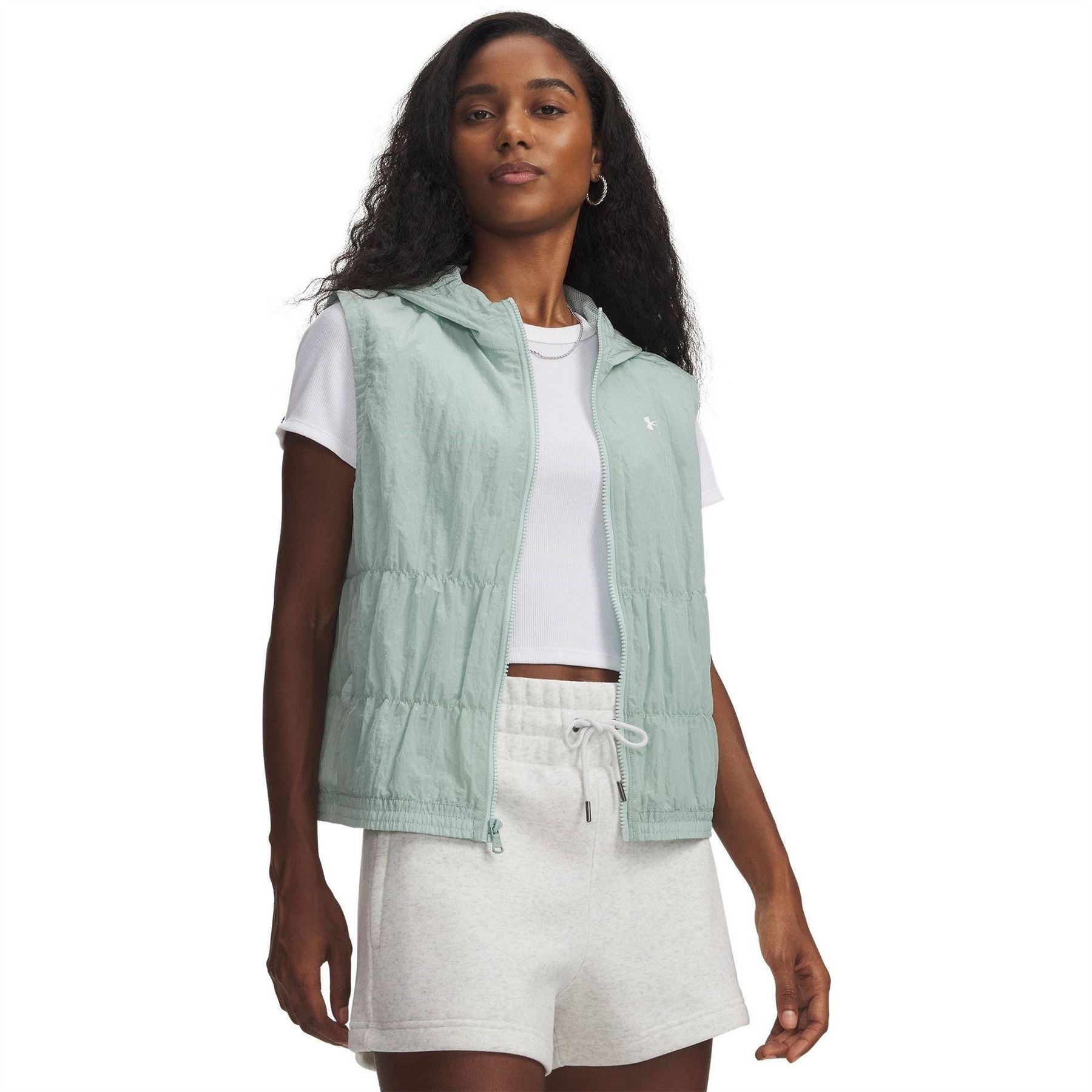 Under Armour Rival Woven Ruched Vest