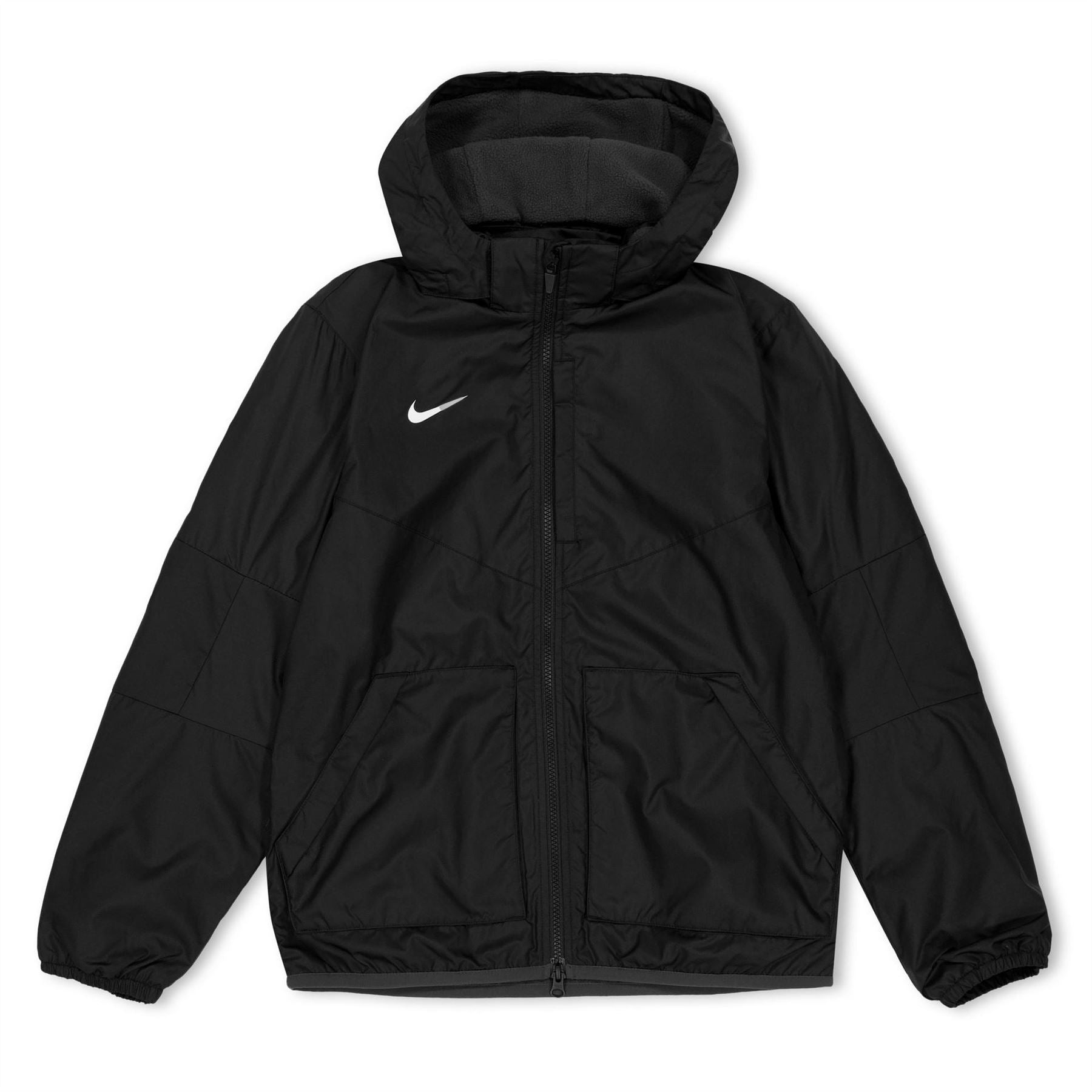 Nike 
Solid Patterned Hooded Full Jacket