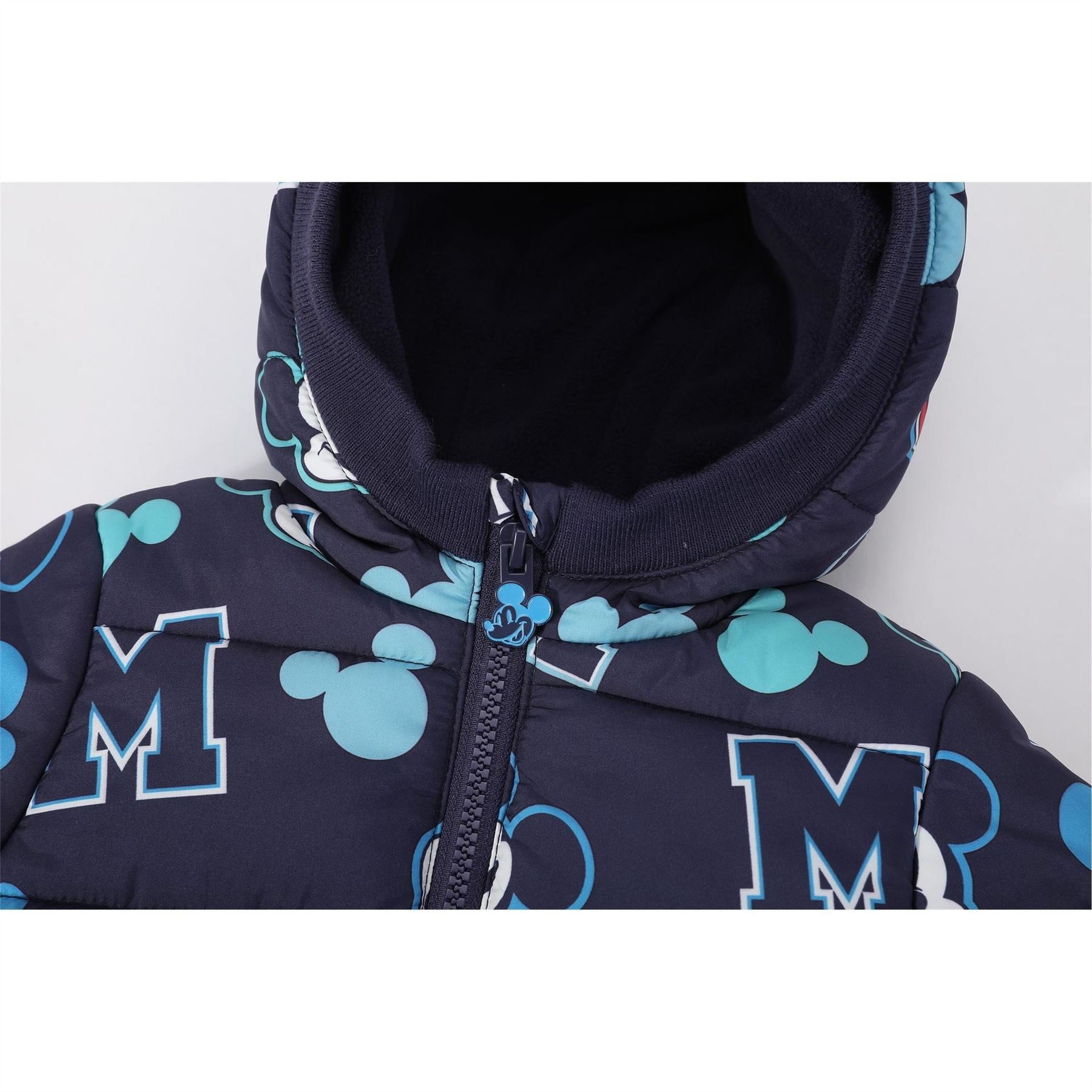 Character  Hooded Long Sleeve Short Puffer Jacket