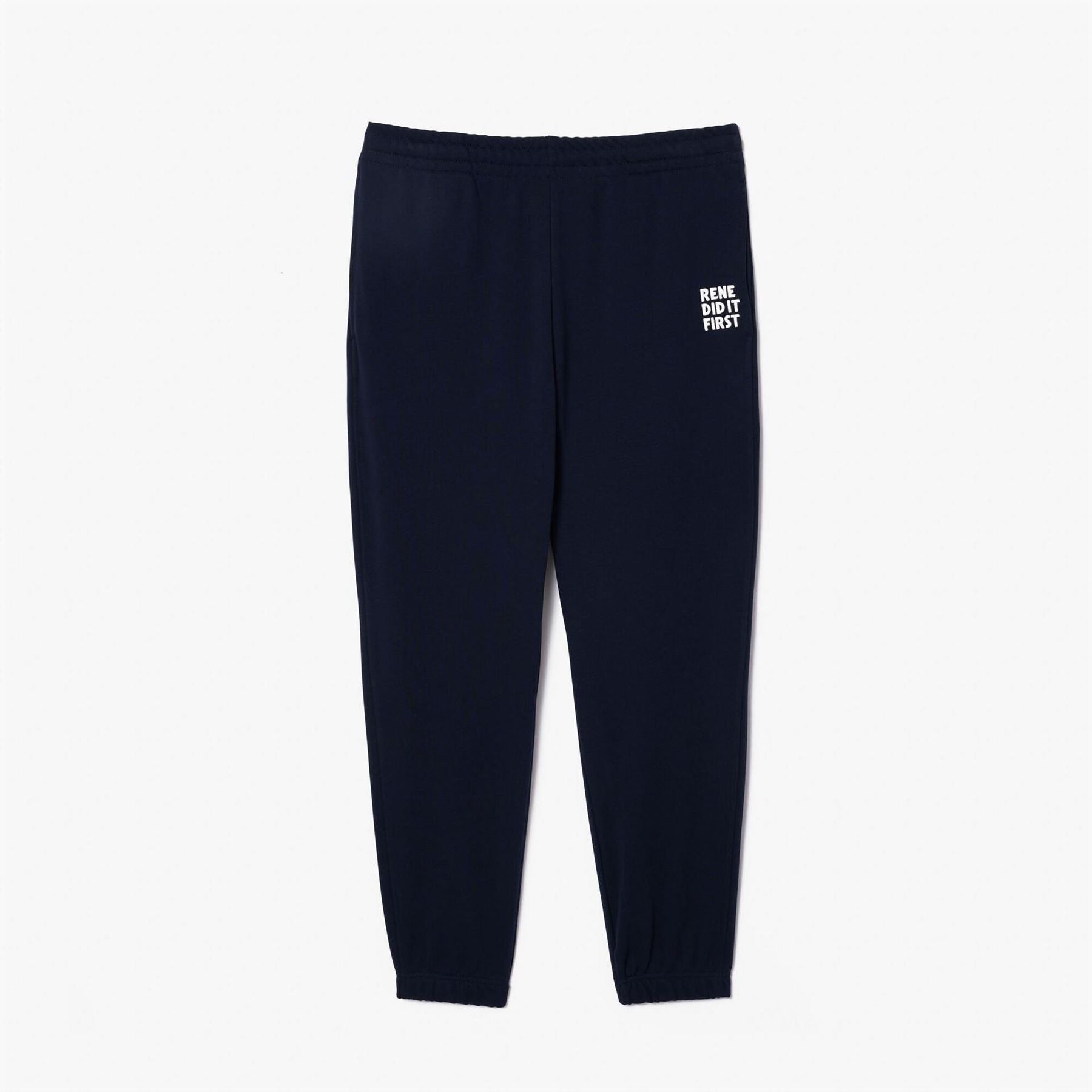Lacoste Rene Did It First Solid Patterned Track Pants