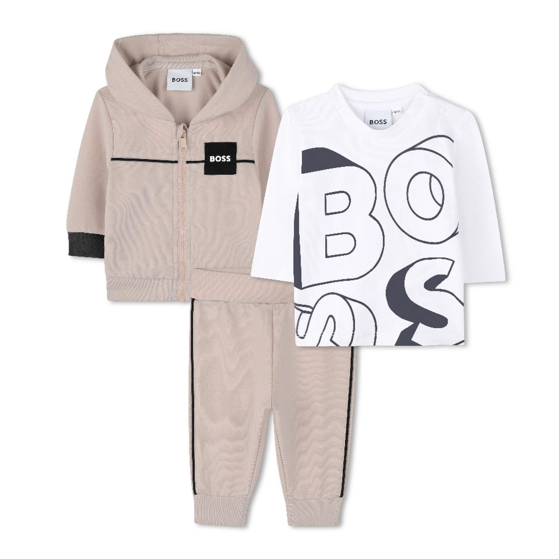 Boss Crew Neck Long Sleeve T-Shirt Jogger Coord Set