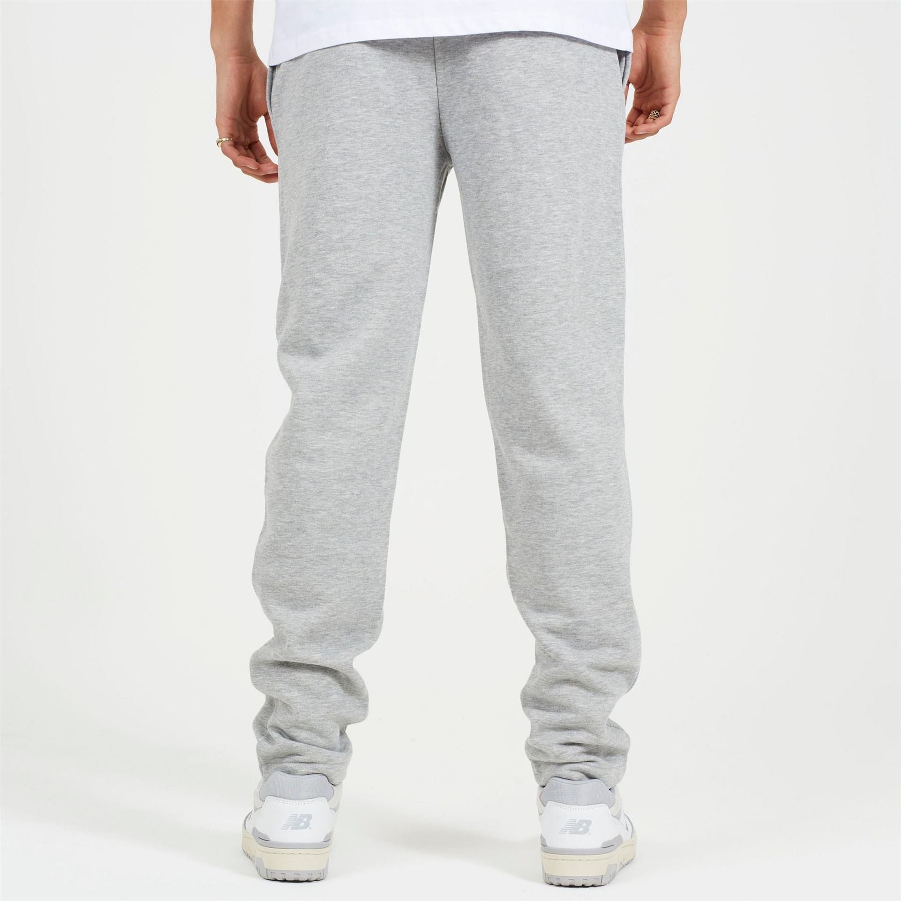 Brave Soul Straight Leg Open Hem Fleece Jogging Bottoms
