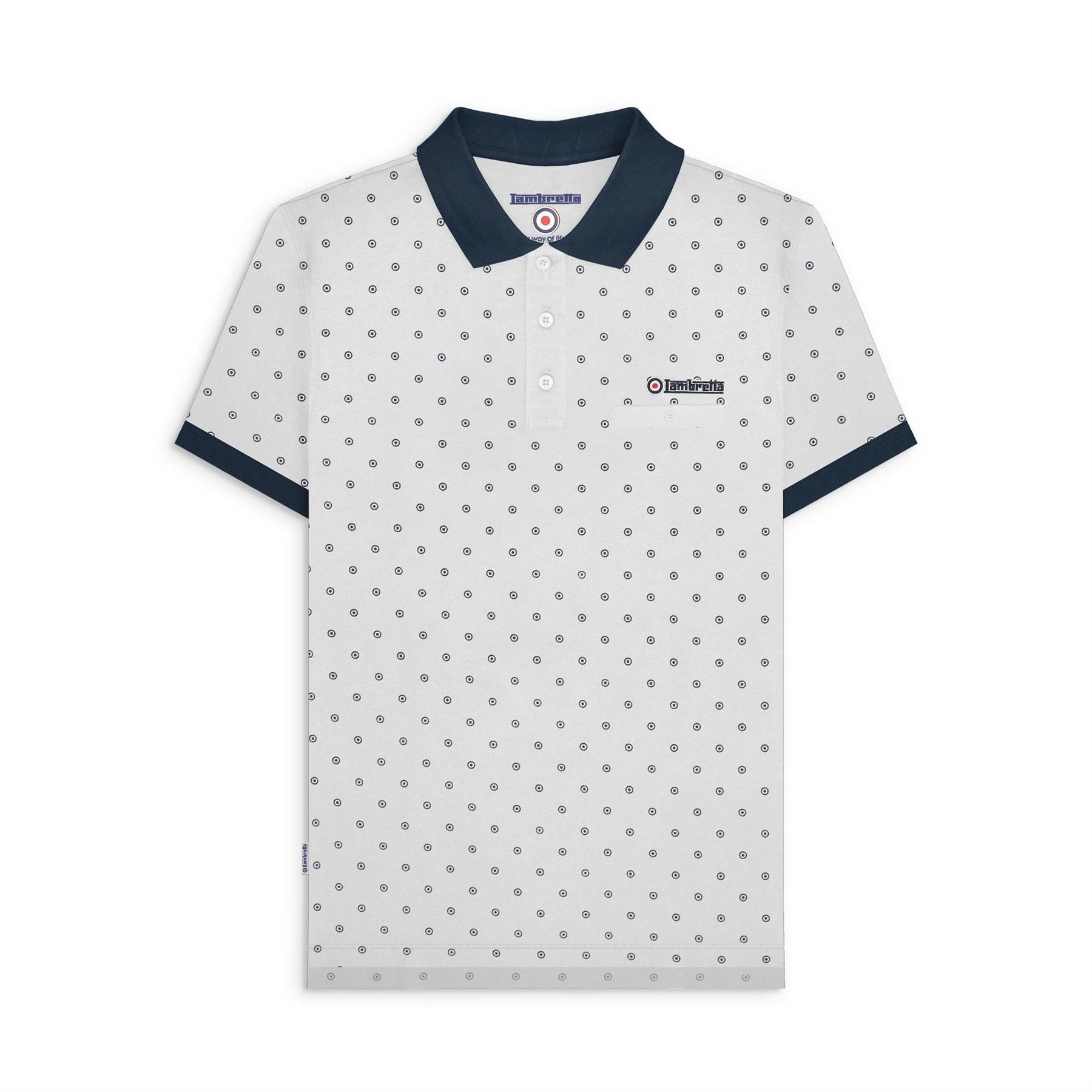 Lambretta Regular Fit Short Sleeve Polo Shirt