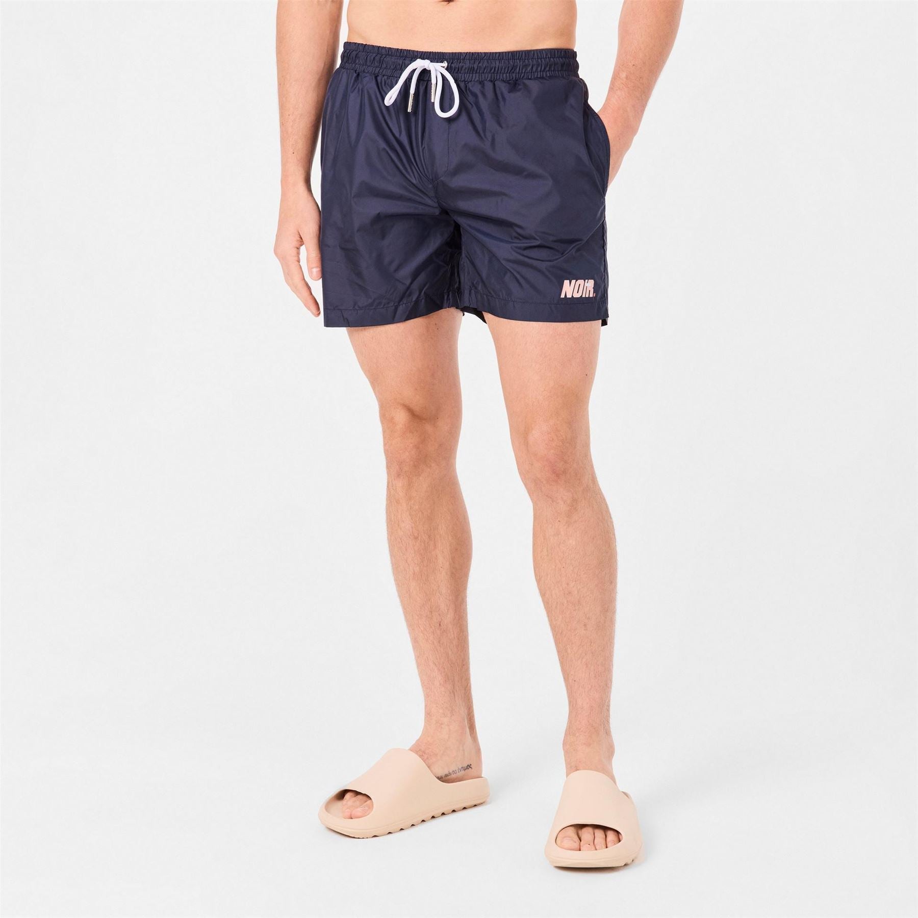 Societe Noir Relaxed Fit Swim Short with Lettering
