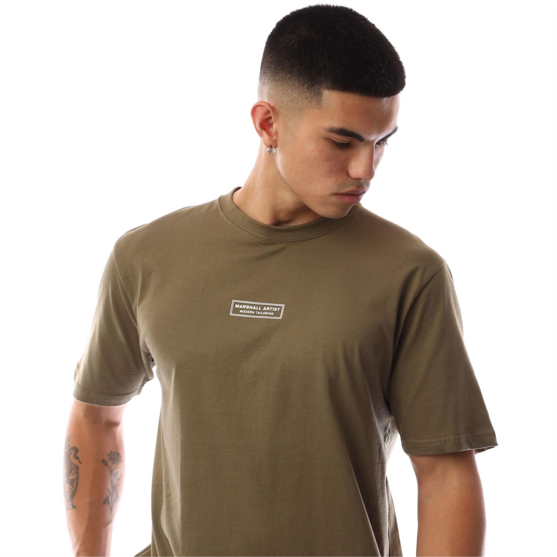 Marshall Artist Logo Print Crew Neck Short Sleeve T-Shirt