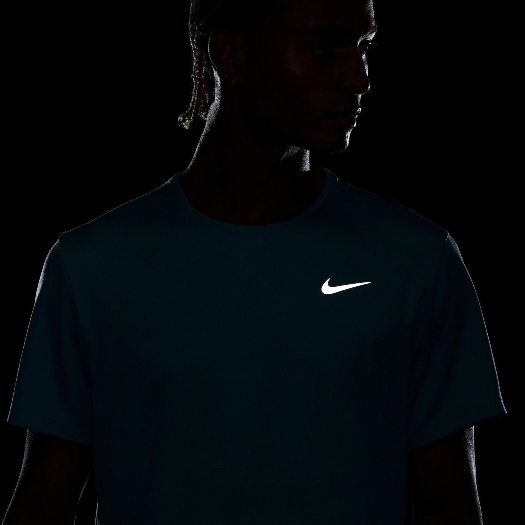 Nike Mens Drifit Miler Running Top