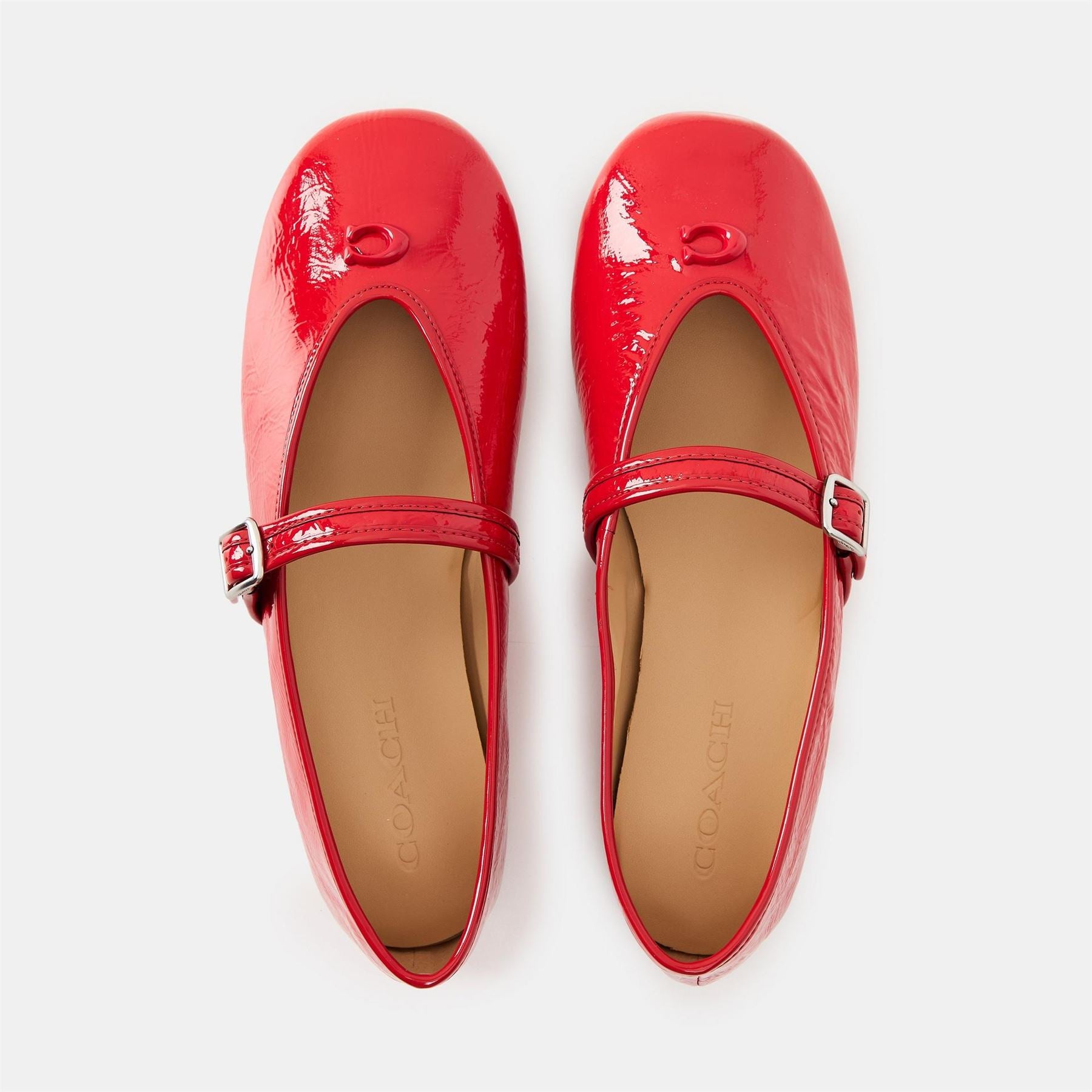 Coach Sculpt LD61 All Over Logo Mary Janes Flats