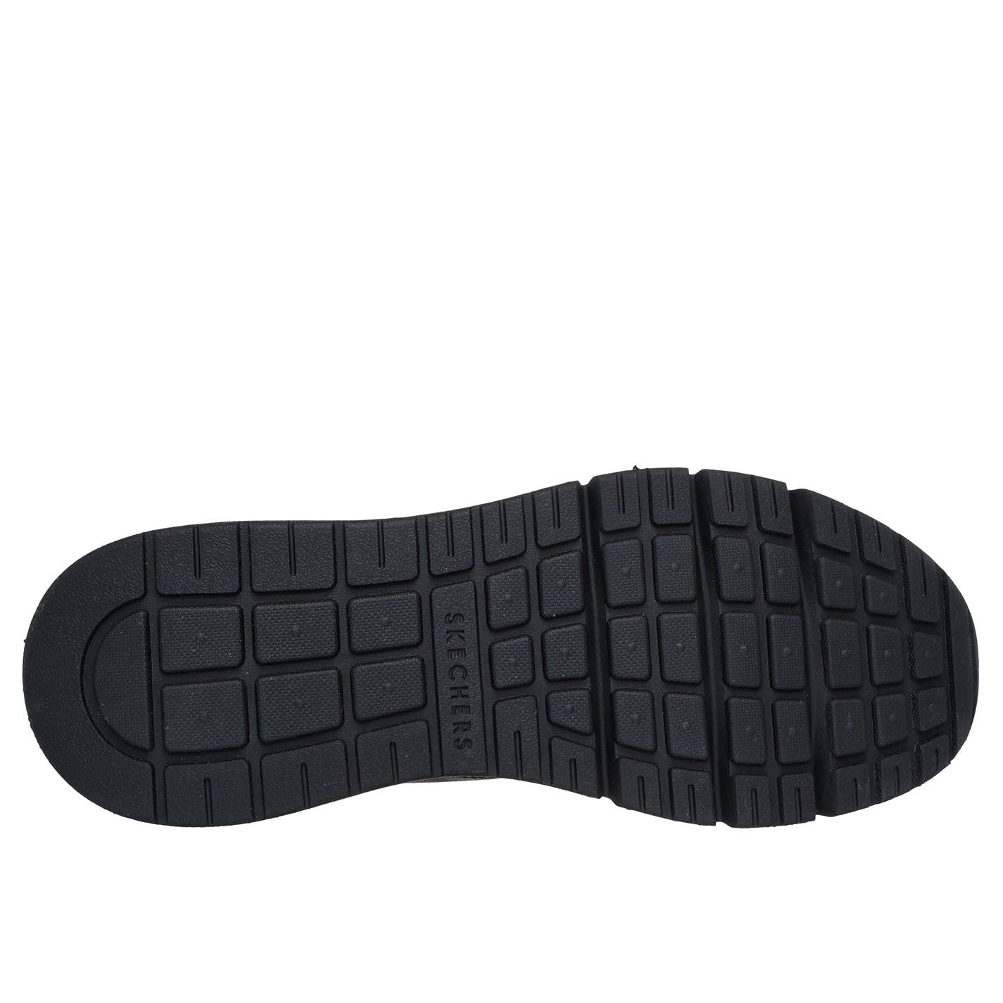 Skechers Mens Leather With Deco Stitch Fashion La Low Top Trainers