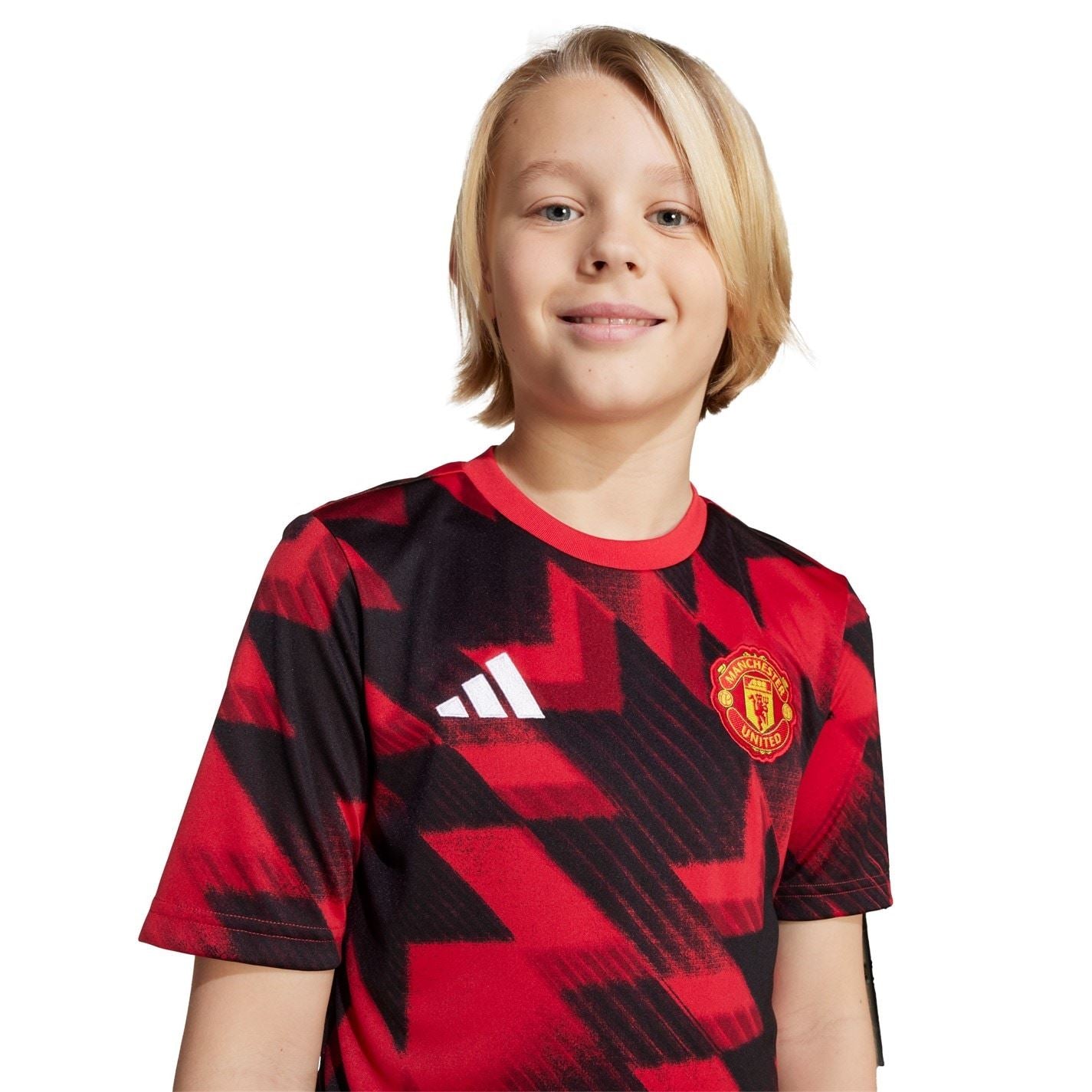 adidas Manchester United Pre Match Shirt 2025 2026 Juniors