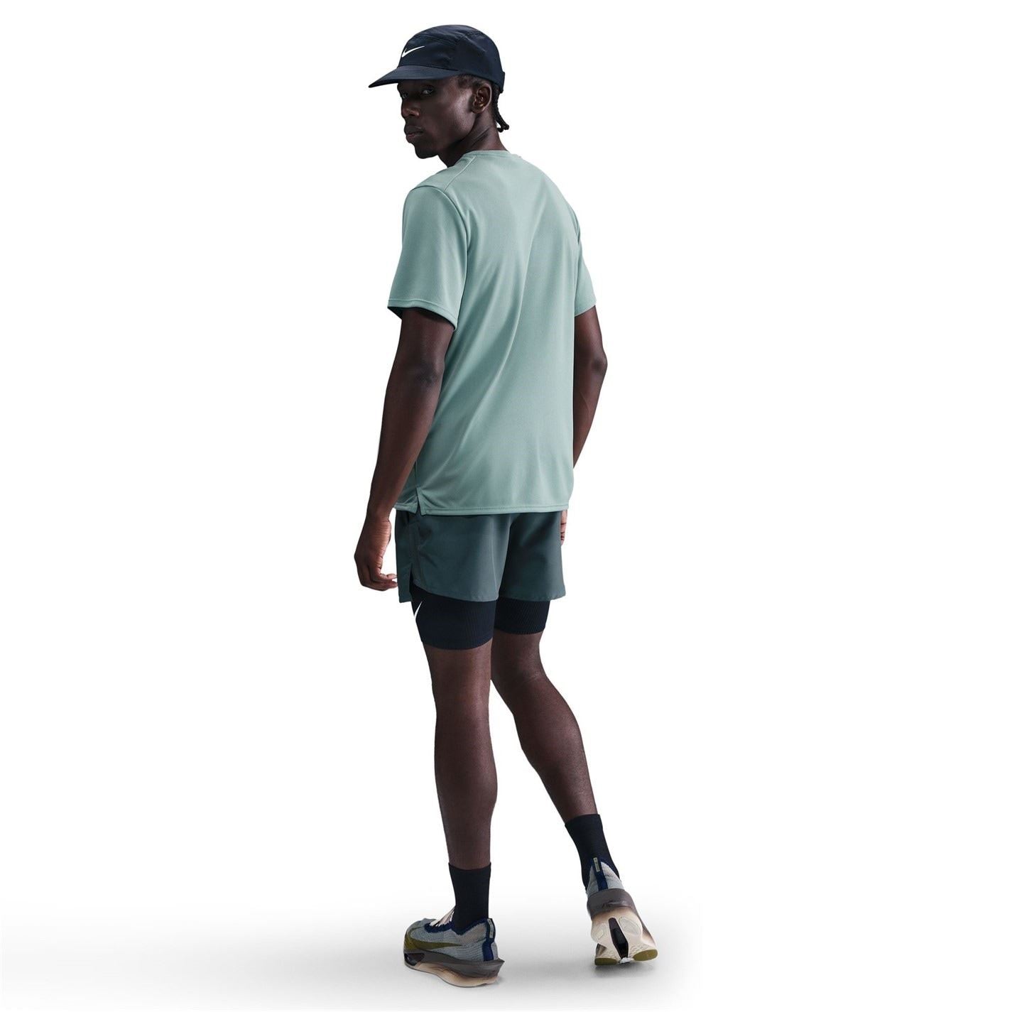 Nike Mens Drifit Miler Running Top