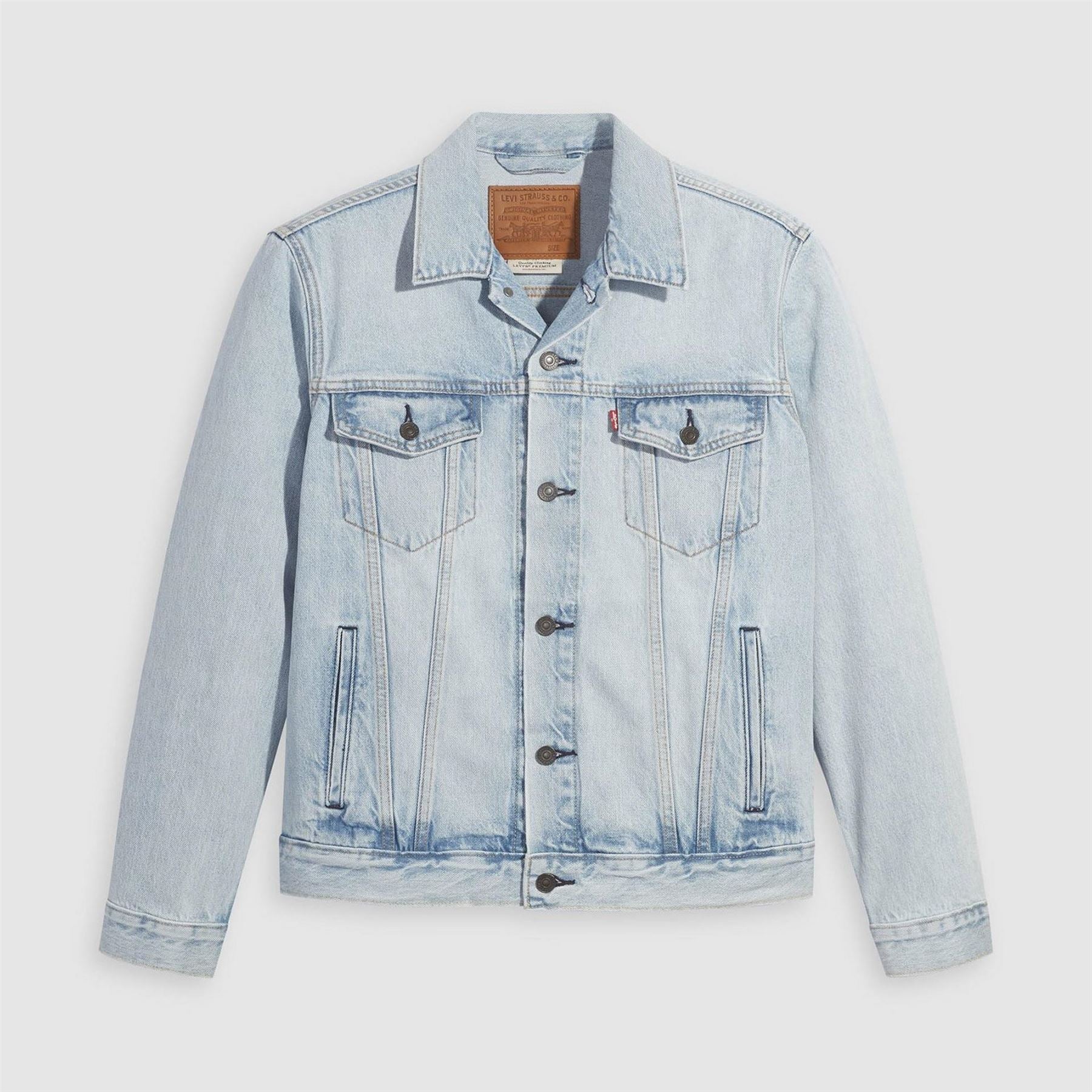 Levis Trucker Denim Jacket with Front Pocket and Woven Cuff