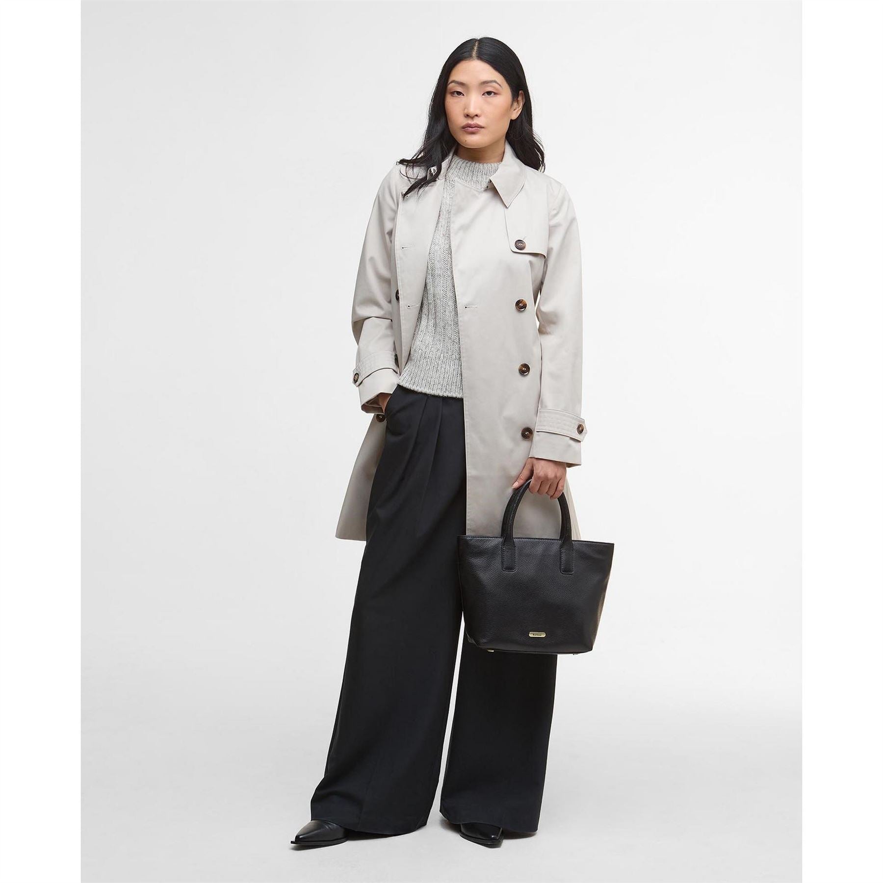Barbour Leather Tote Bag