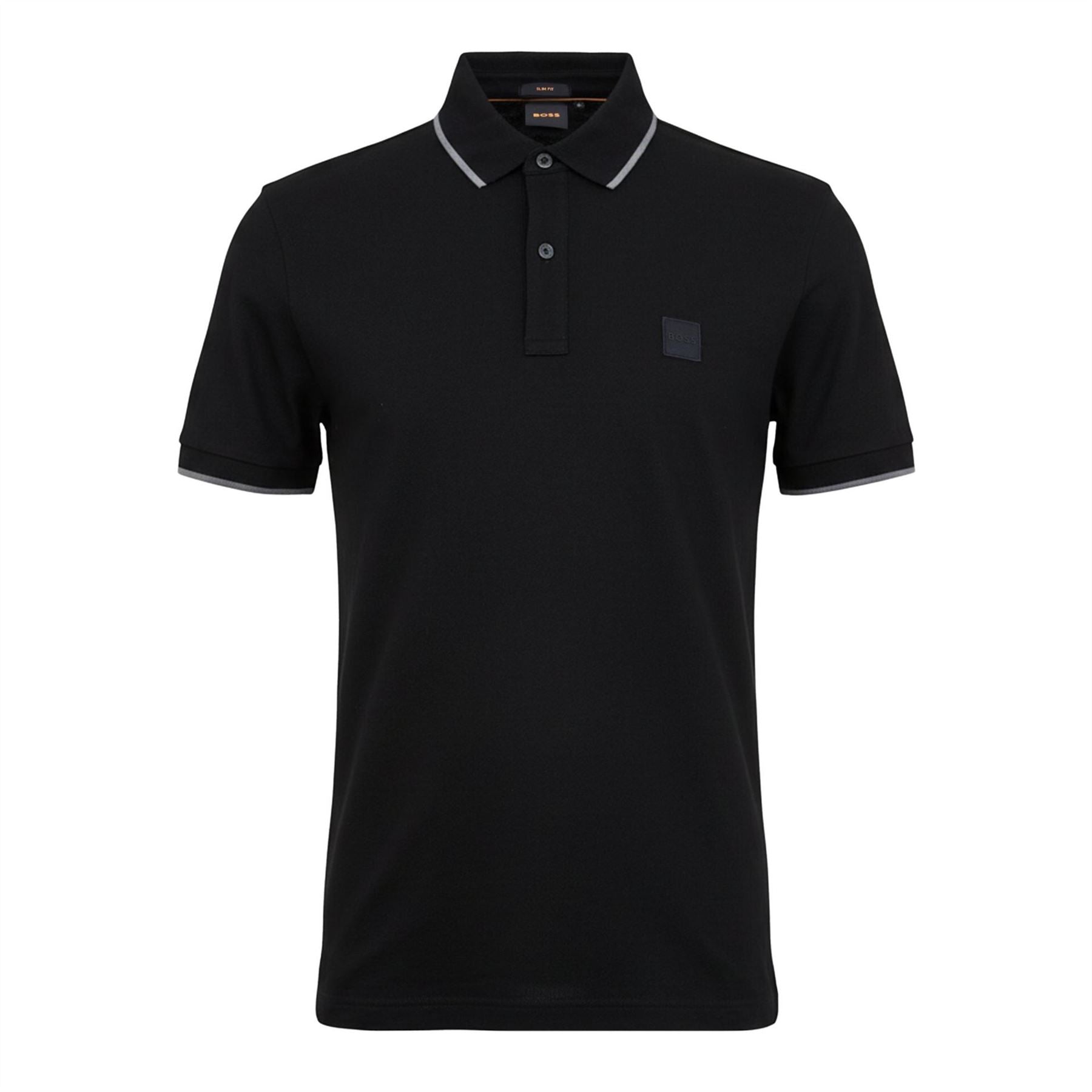 Boss Orange Pique Short Sleeve Polo Shirt With Logo Detail