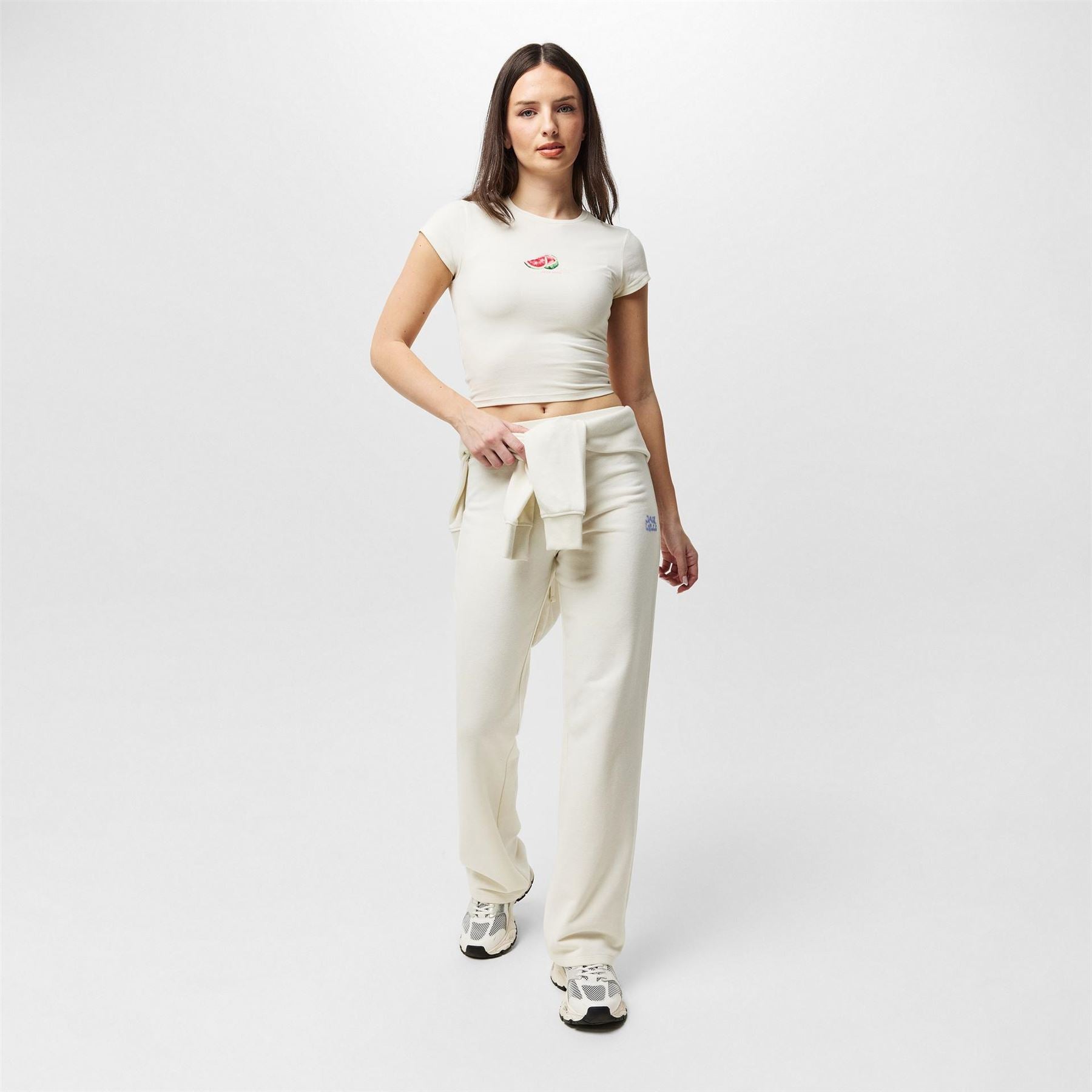 Jack Wills Solid Patterned Straight Leg Joggers