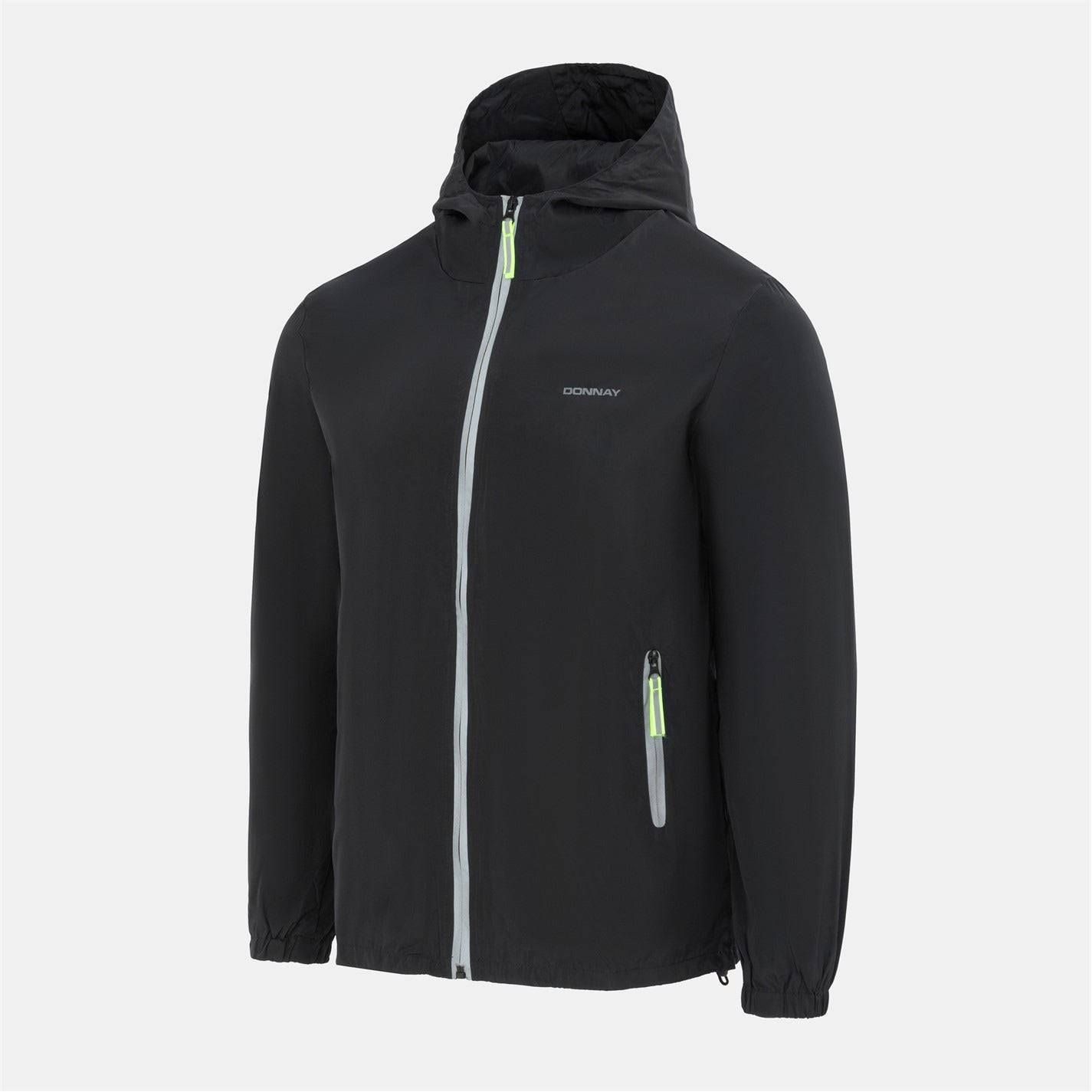 Donnay Hooded Windbreaker Elasticated Cuff Jacket
