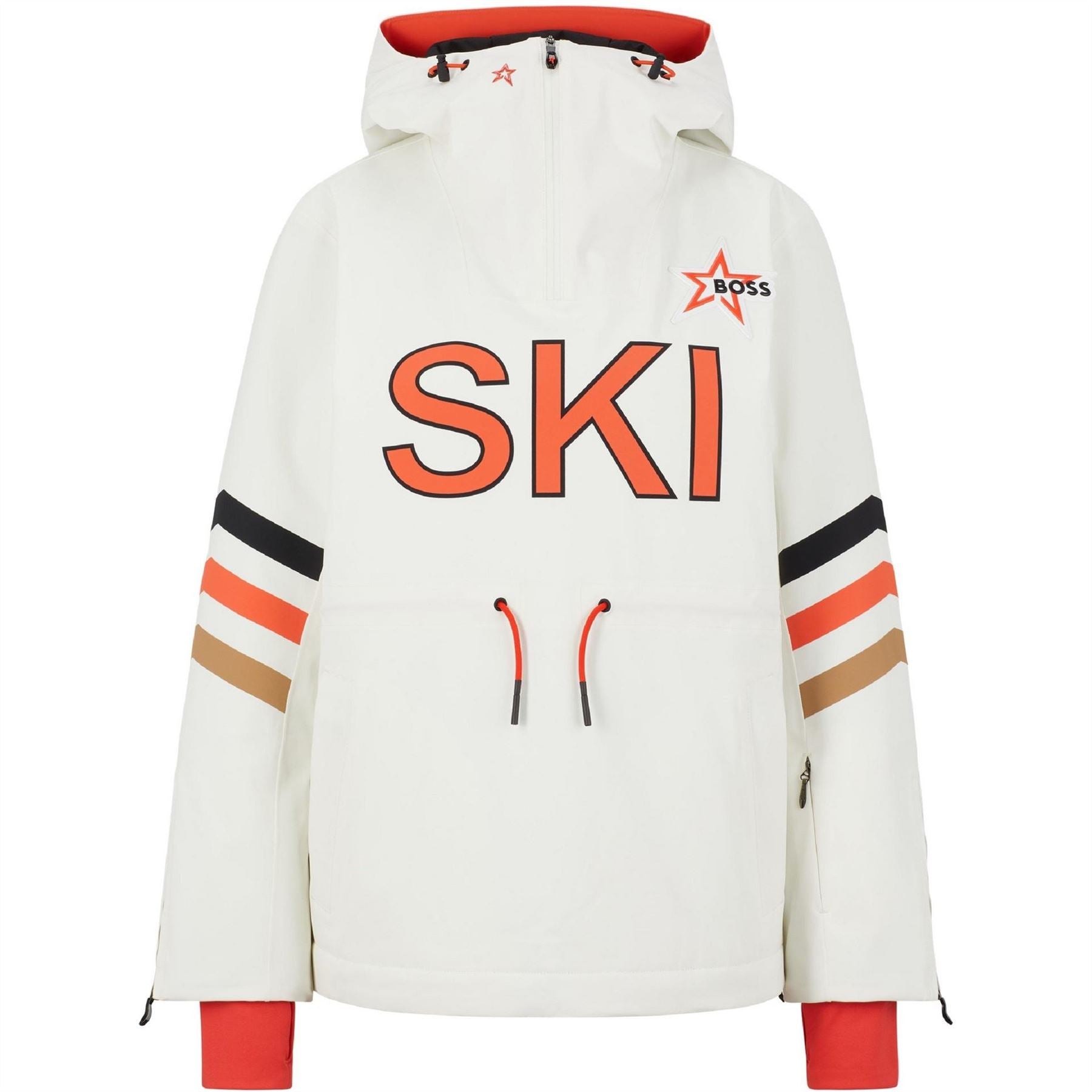 Boss Hooded Graphic Print Regular Fit Ski Jacket