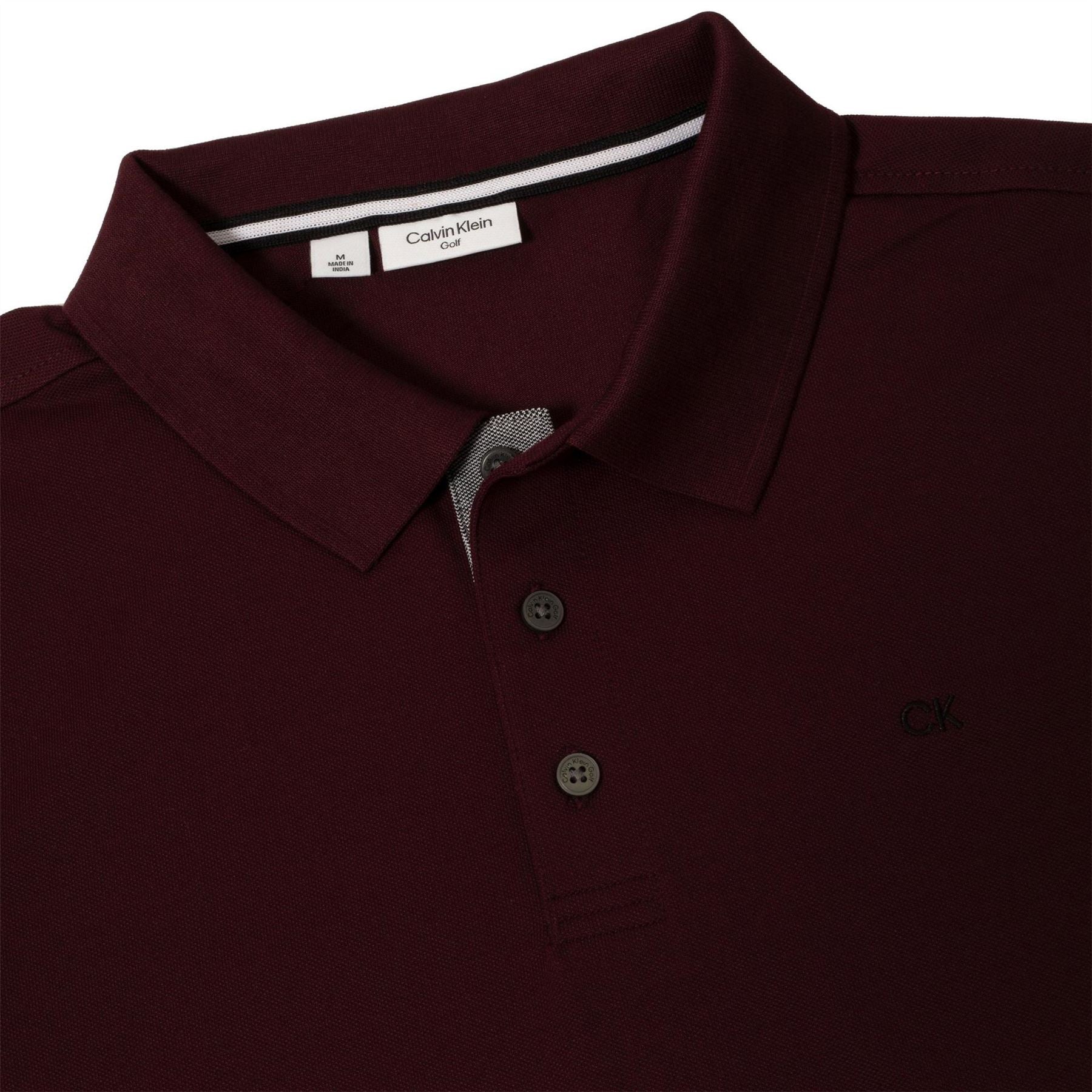 Calvin Klein Golf Embroidered Collared Neck Short Sleeve Polo Shirt