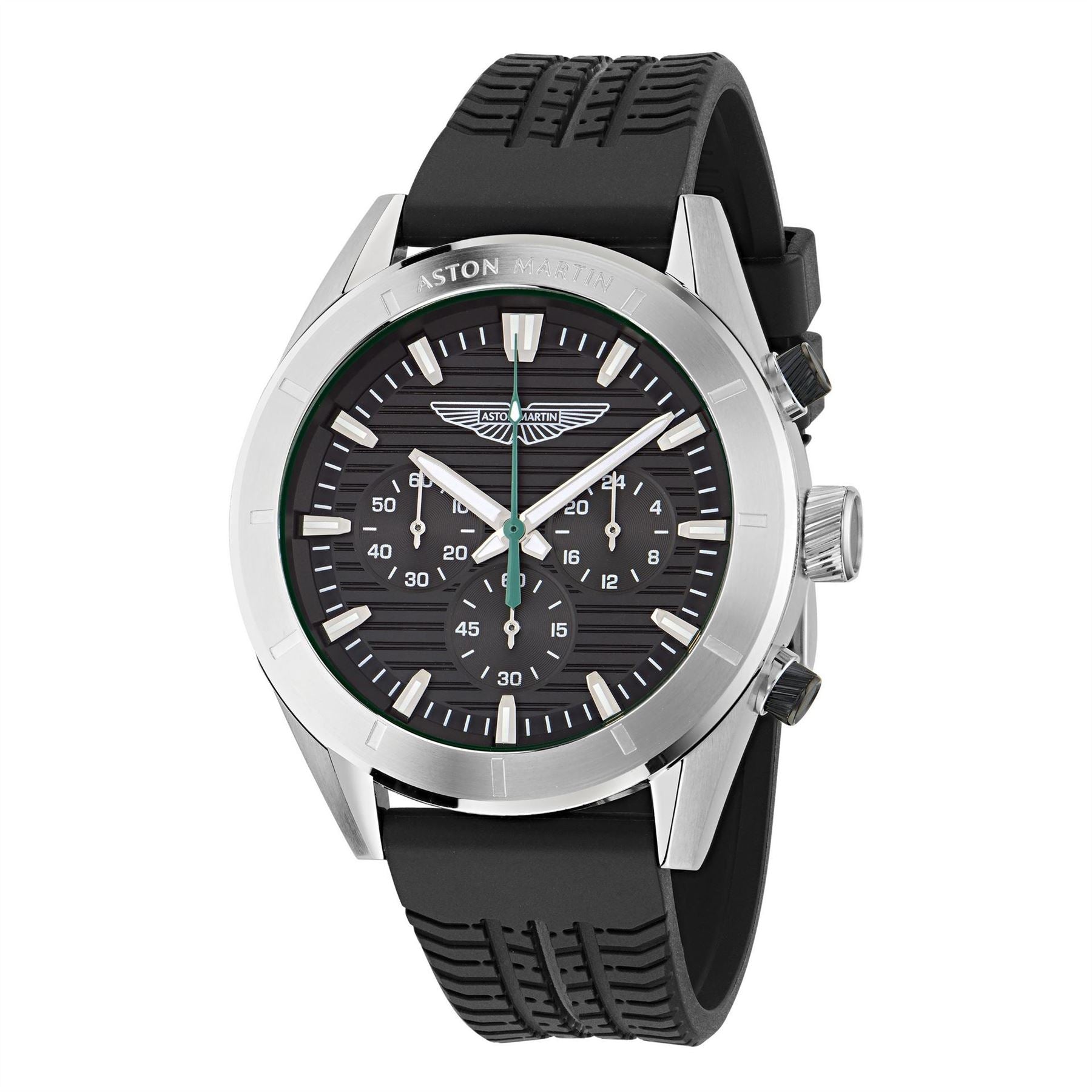 Aston Martin Bond Street Sn62 Racing Steel Bracelet Analogue Watch