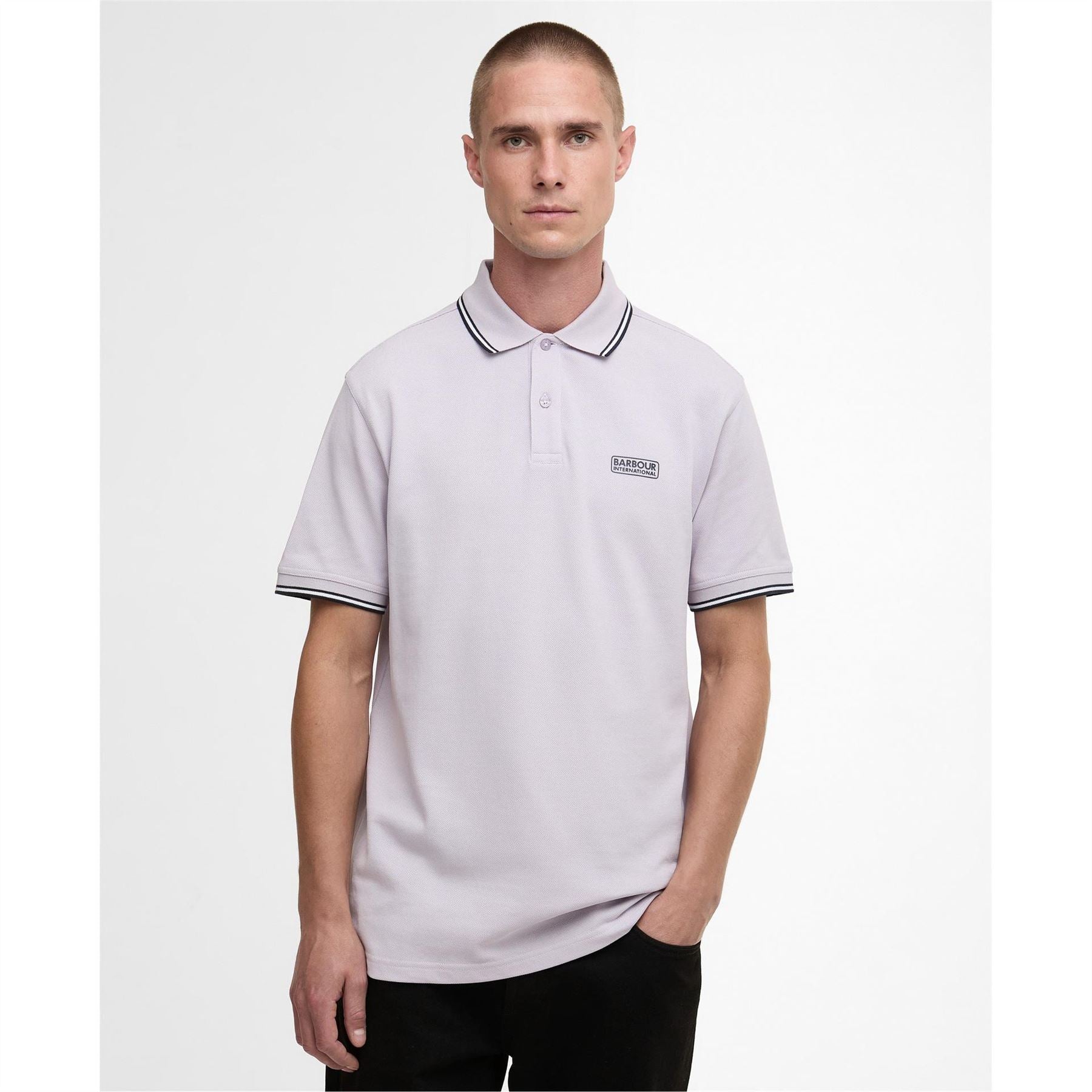 Barbour International Tipped Short Sleeve Polo Shirt