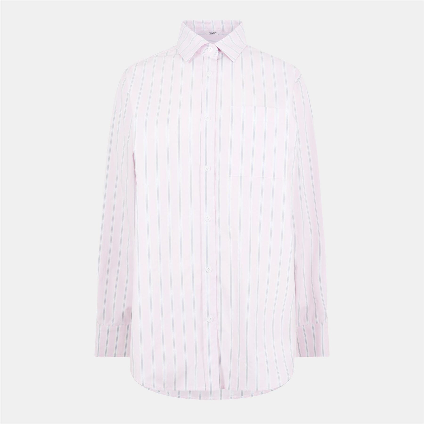 Jack Wills Regular Fit Poplin Long Sleeve Shirt