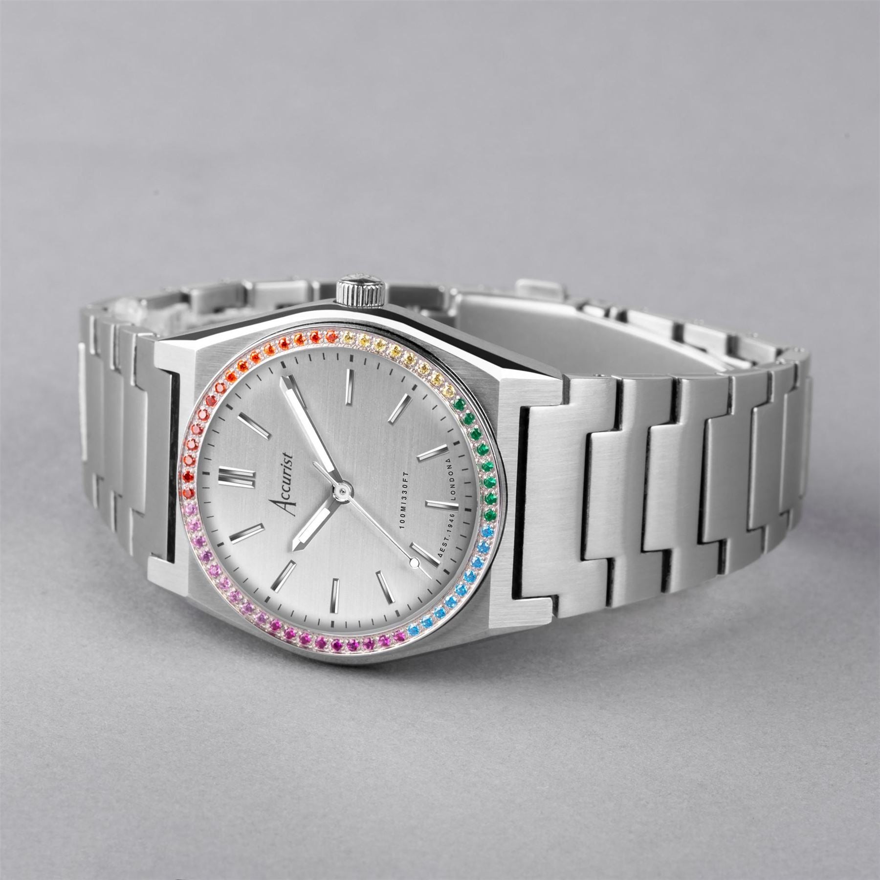 Accurist Womens Stainless Steel Classic Analogue Quartz Watch