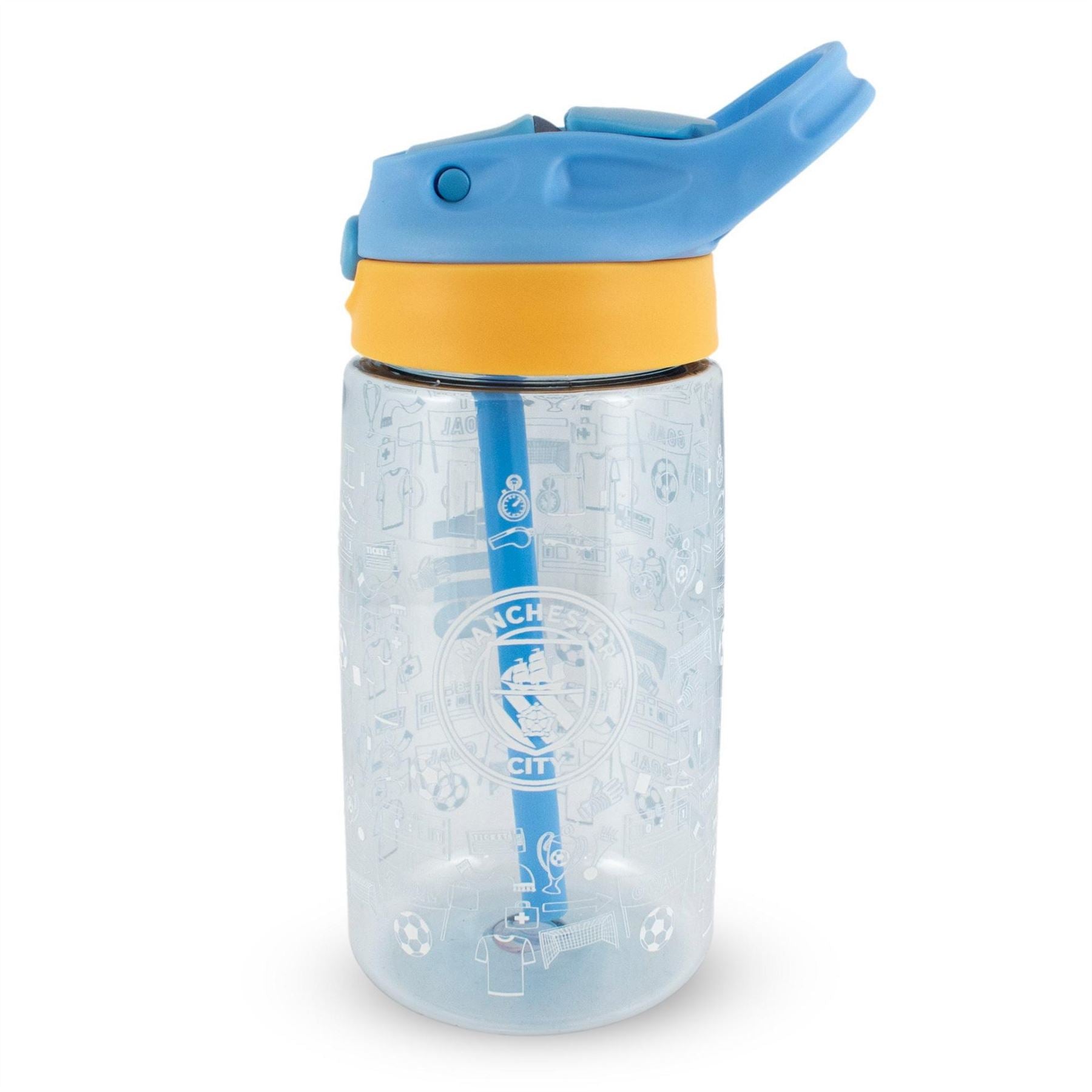 Team 480ml Plastic Football Water Bottle