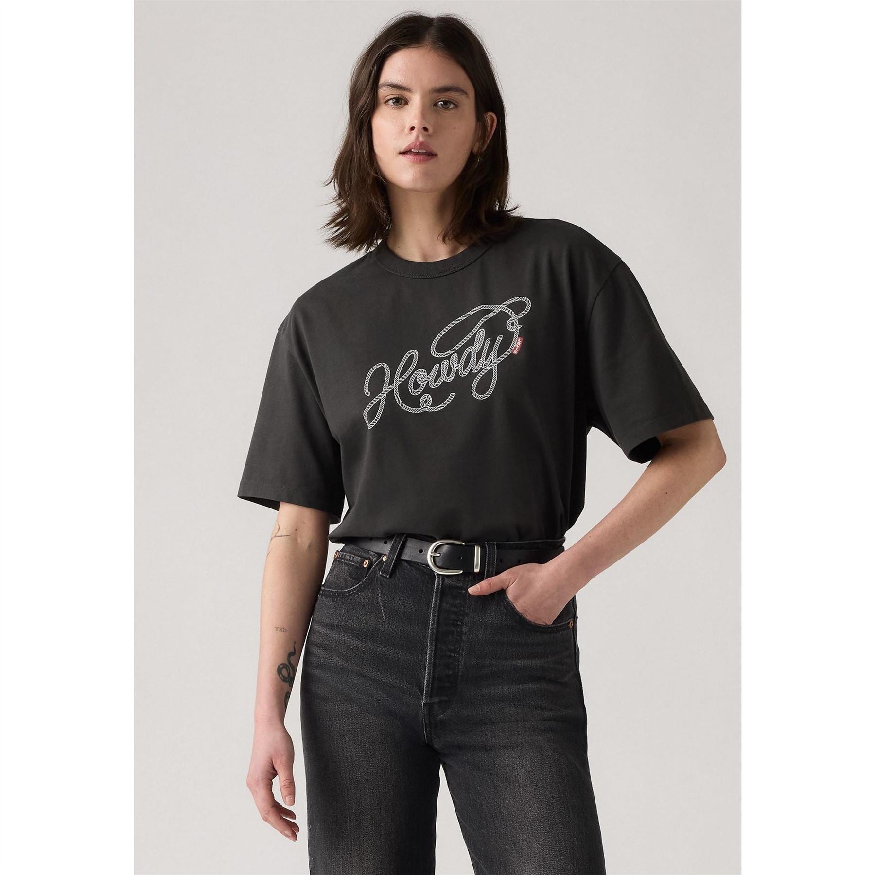Levis Crew Neck Short Sleeve Boyfriend T-Shirt