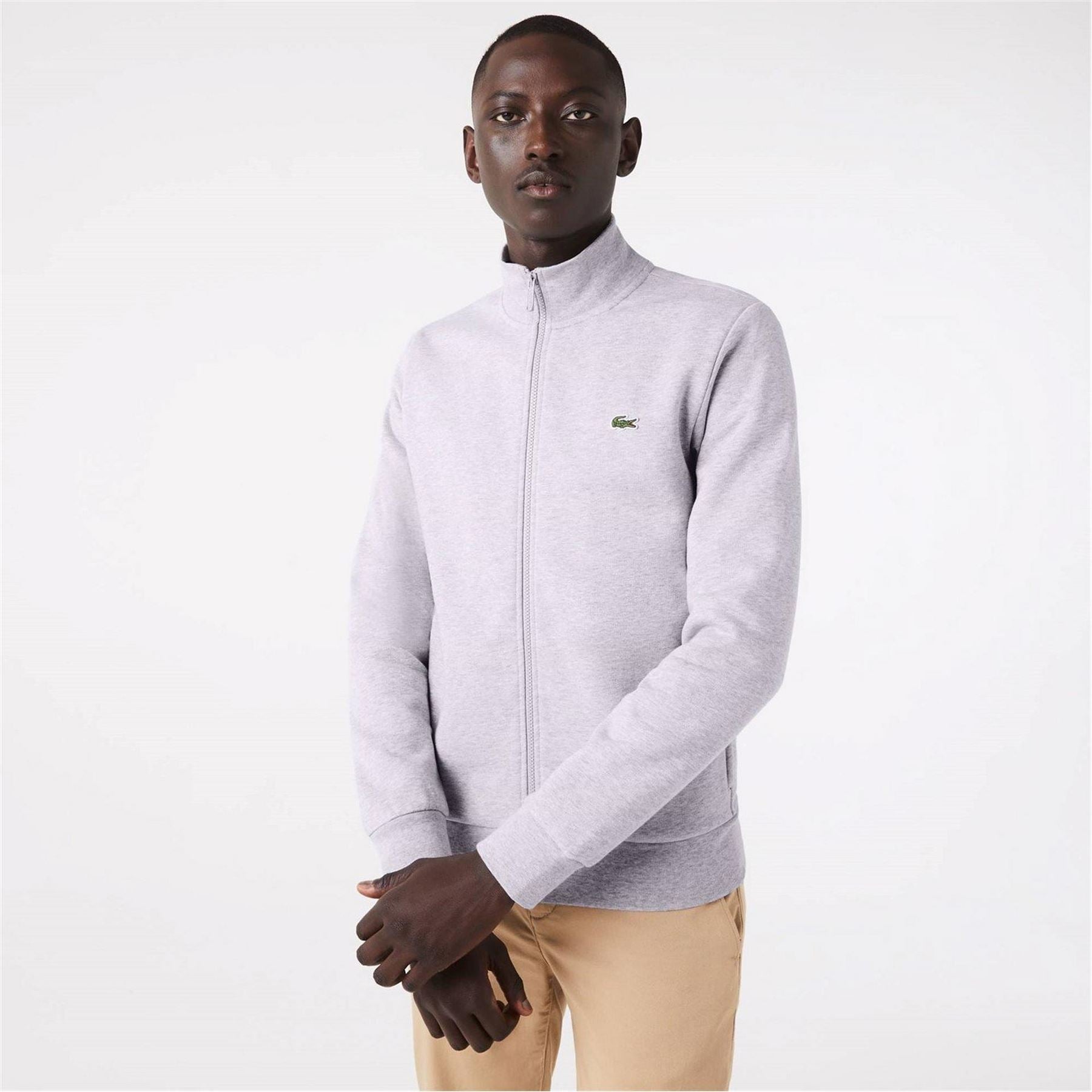 Lacoste Full Zip Funnel Sweatshirt