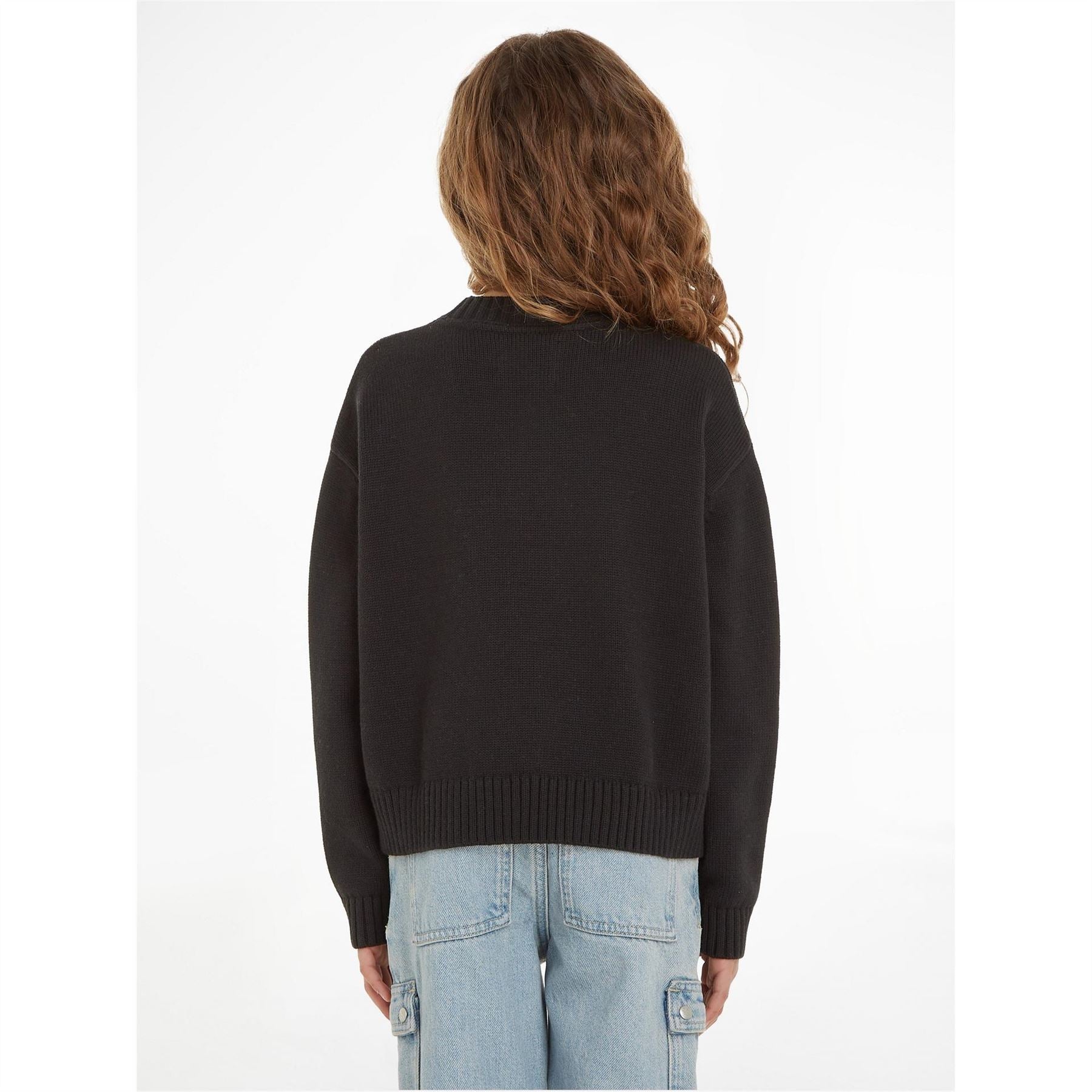 Calvin Klein Jeans Monogram Crew Neck Long Sleeve Sweater