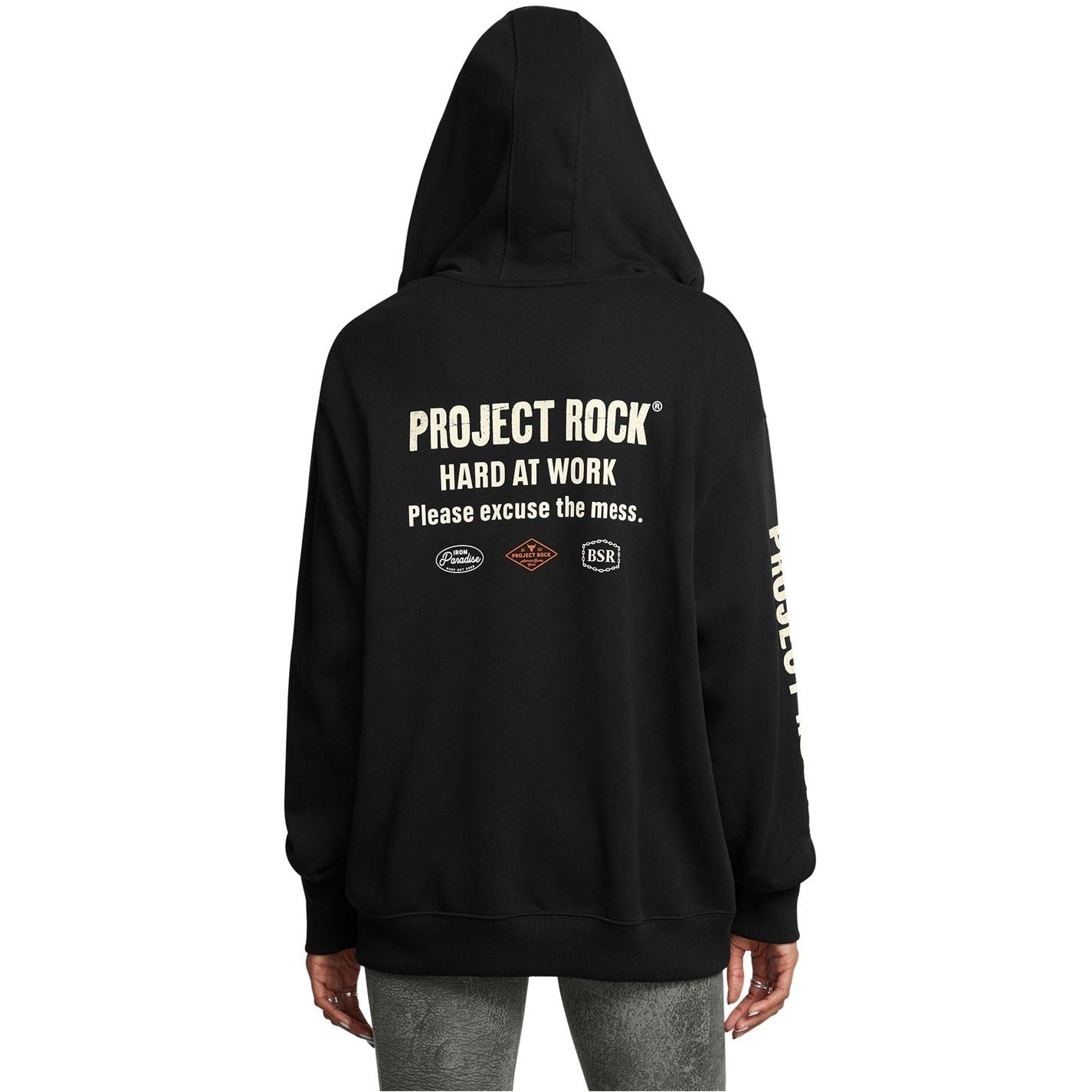 Under Armour Solid Patterned Hooded Full Zipper Ribbed Cuff Sweat Jacket