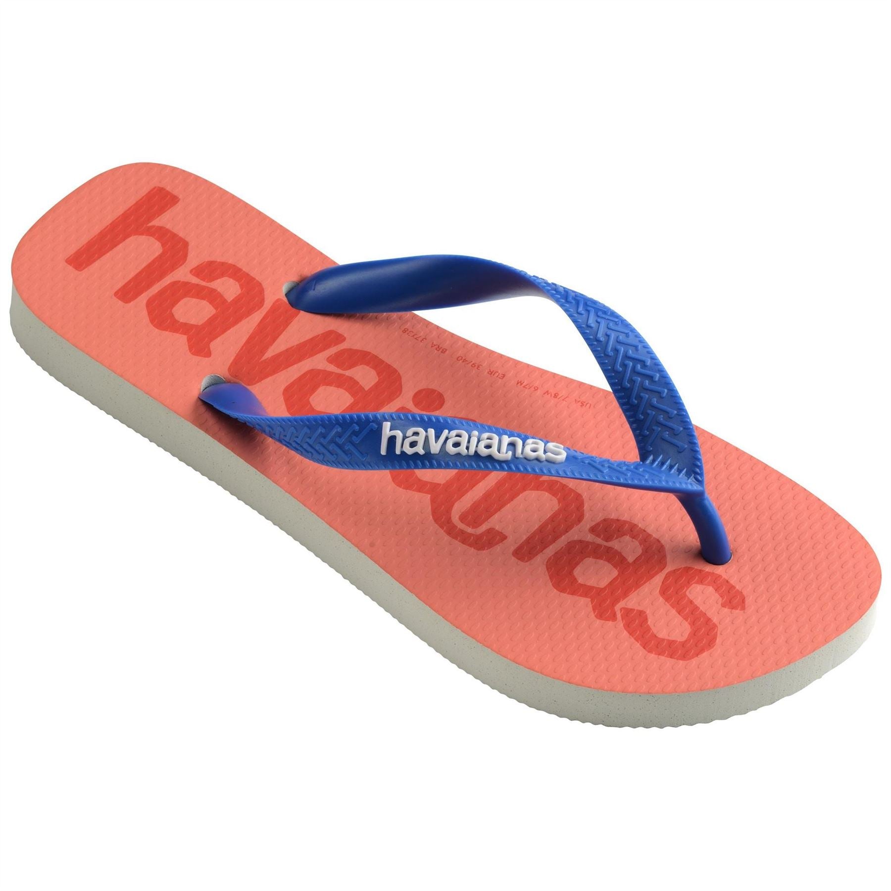 Havaianas Hav. Top Logomania 2 Ruby Red Ruby Flip Flops Unisex Adults