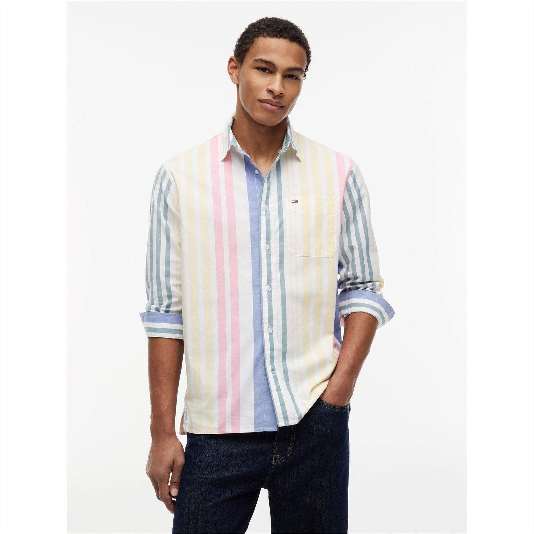 Tommy Jeans Long Sleeve Patterned Shirt