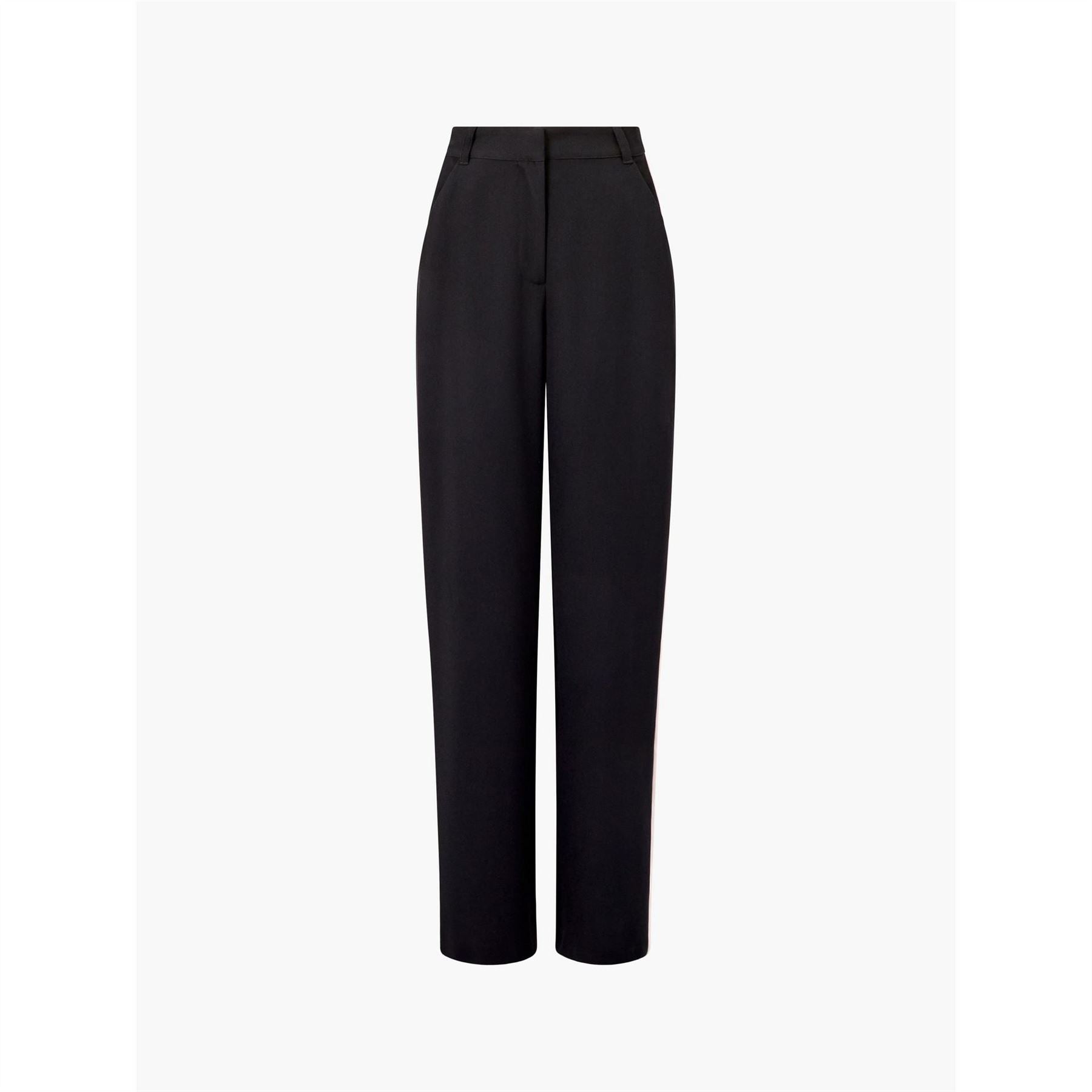French Connection Bella Solid Patterned Wide Leg Trousers