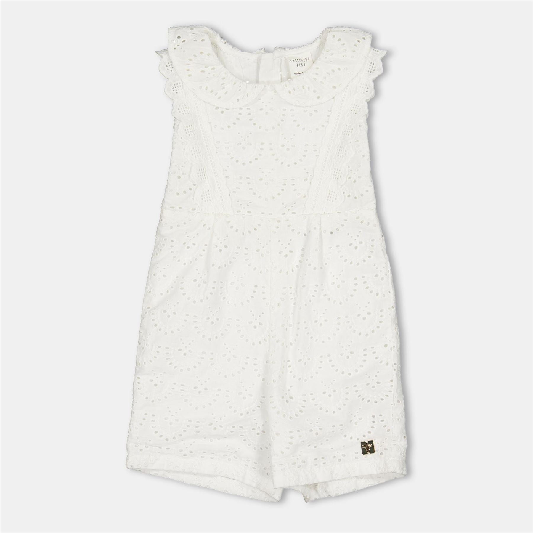 Carrement Beau Collared Neck Sleeveless Romper