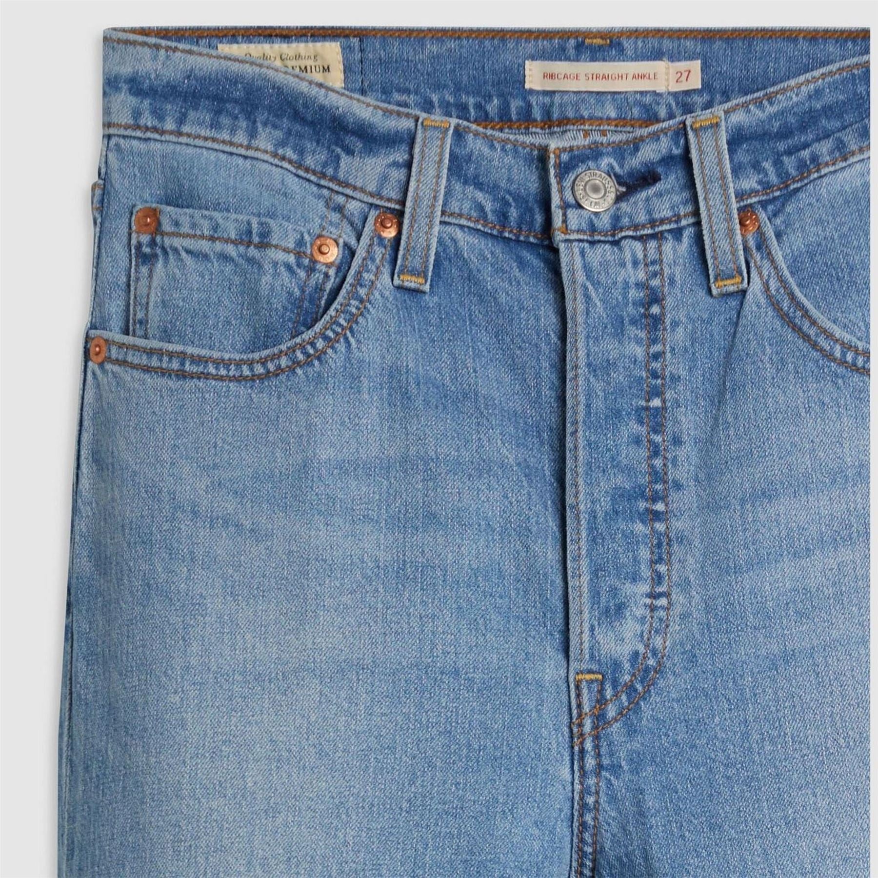 Levis Straight Ankle Jeans