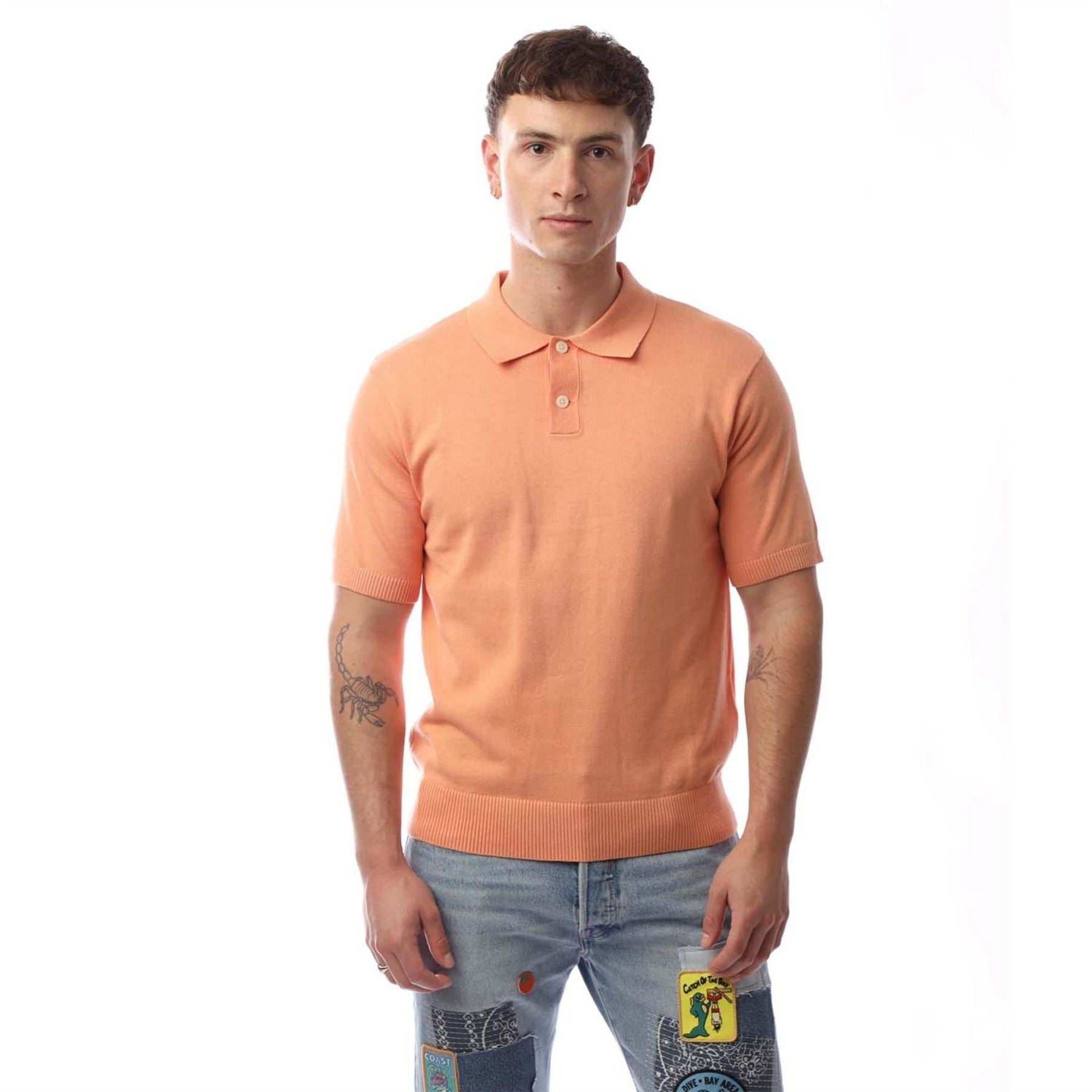 Levis Collared Neck Short Sleeve Sweater